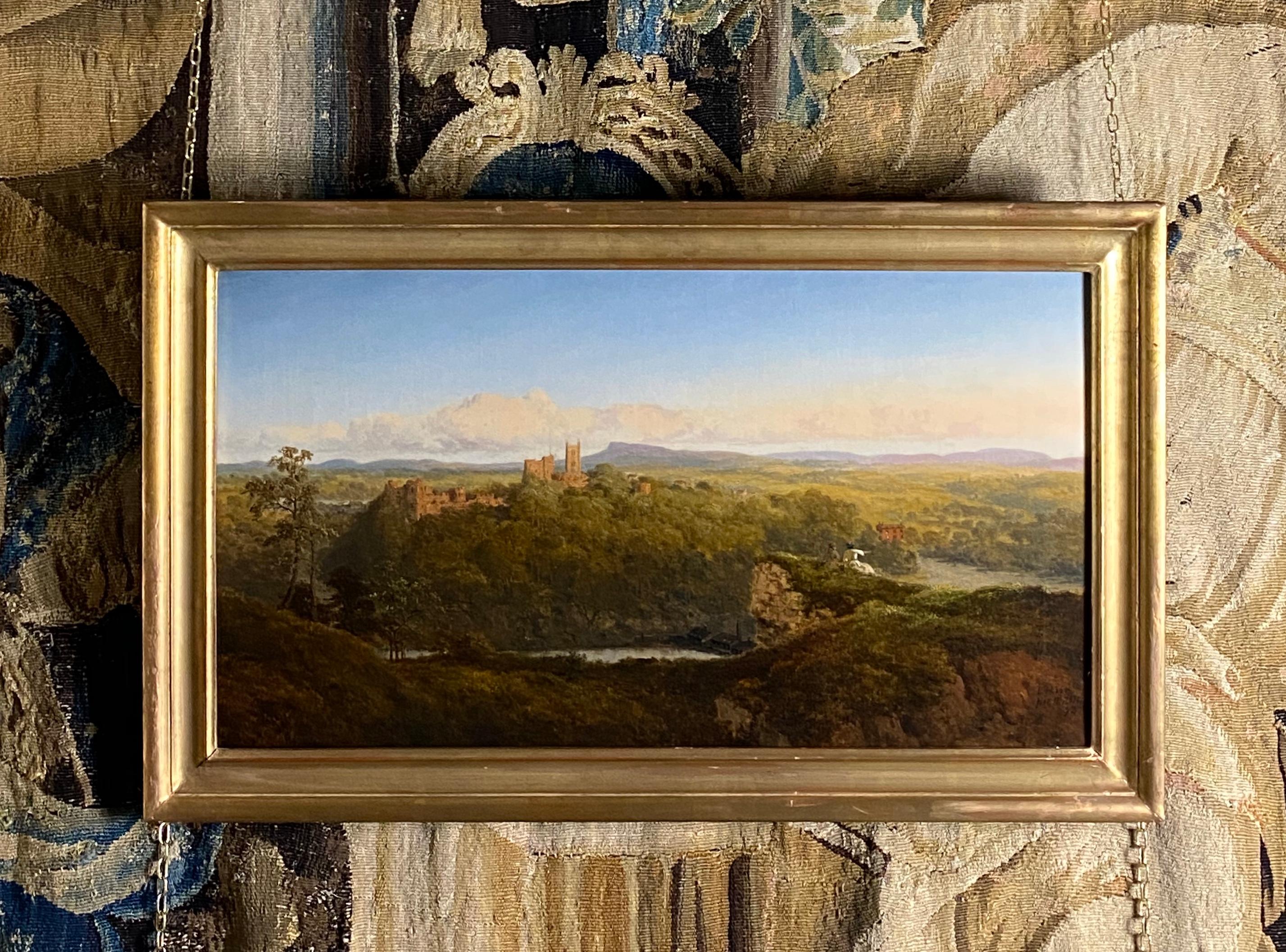 A highly desirable and romantic oil on canvas landscape study of Ludlow Castle (one of the finest medieval ruins in England) by celebrated English artist Edmund John Niemann (1813 - 1876) signed Niemann 1872

The Castle, firstly a Norman Fortress