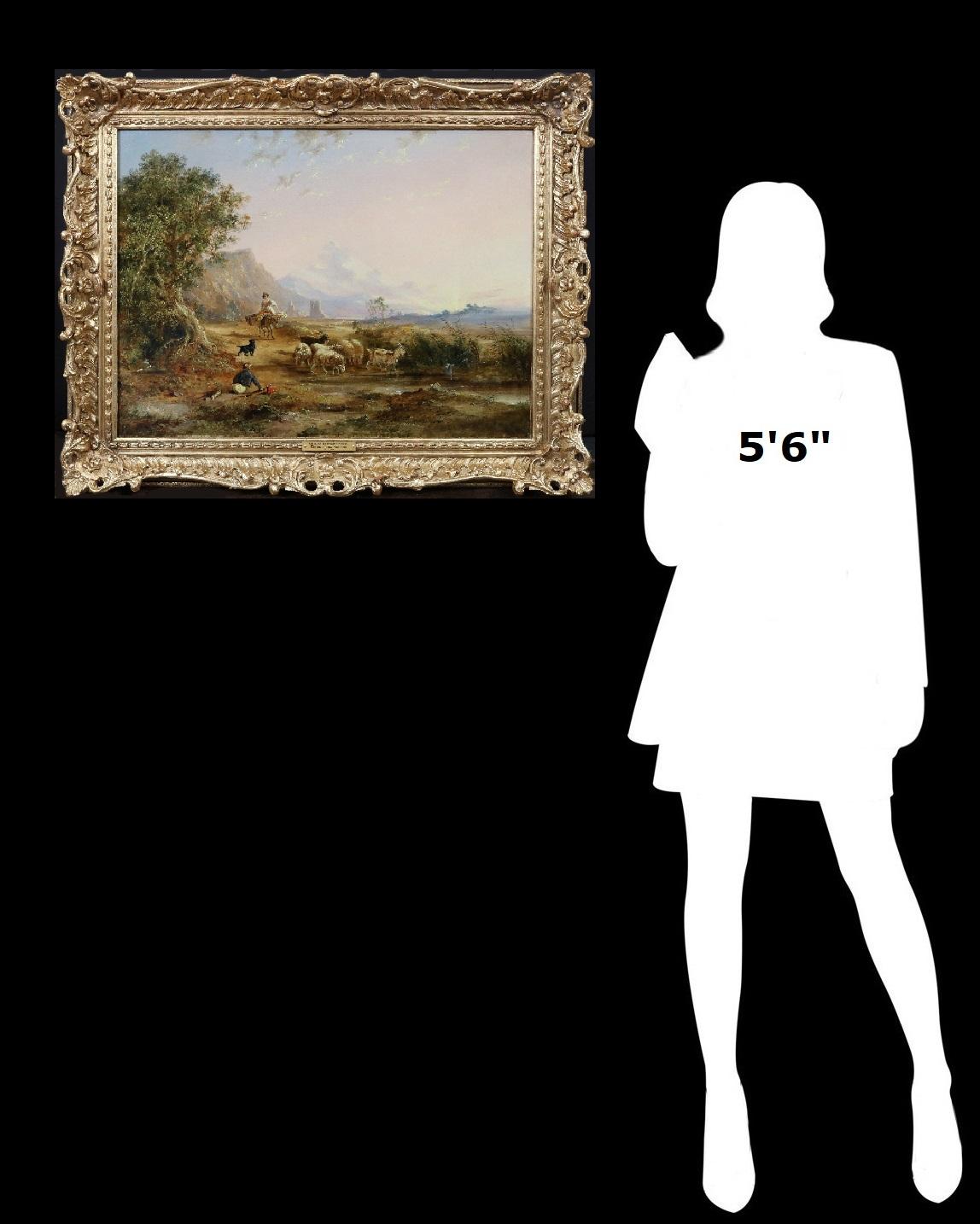 Fabbriche di Careggine - Ölgemälde der Toskana, Italien, Mitte des 19. Jahrhunderts (Englische Schule), Painting, von Edmund John Niemann
