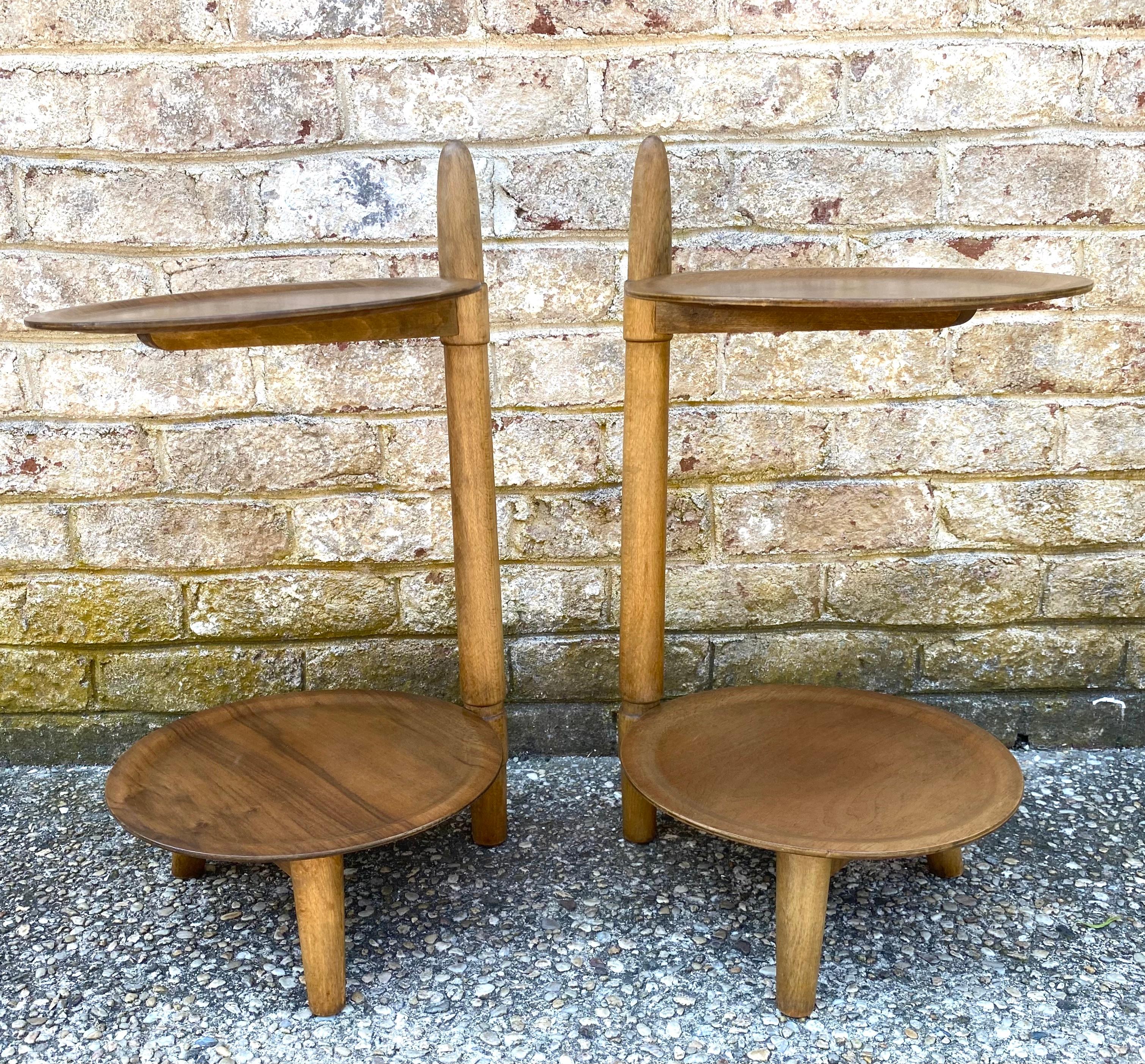 Mid-20th Century Edmund Jorgensen  Two-Tiered Side Tables