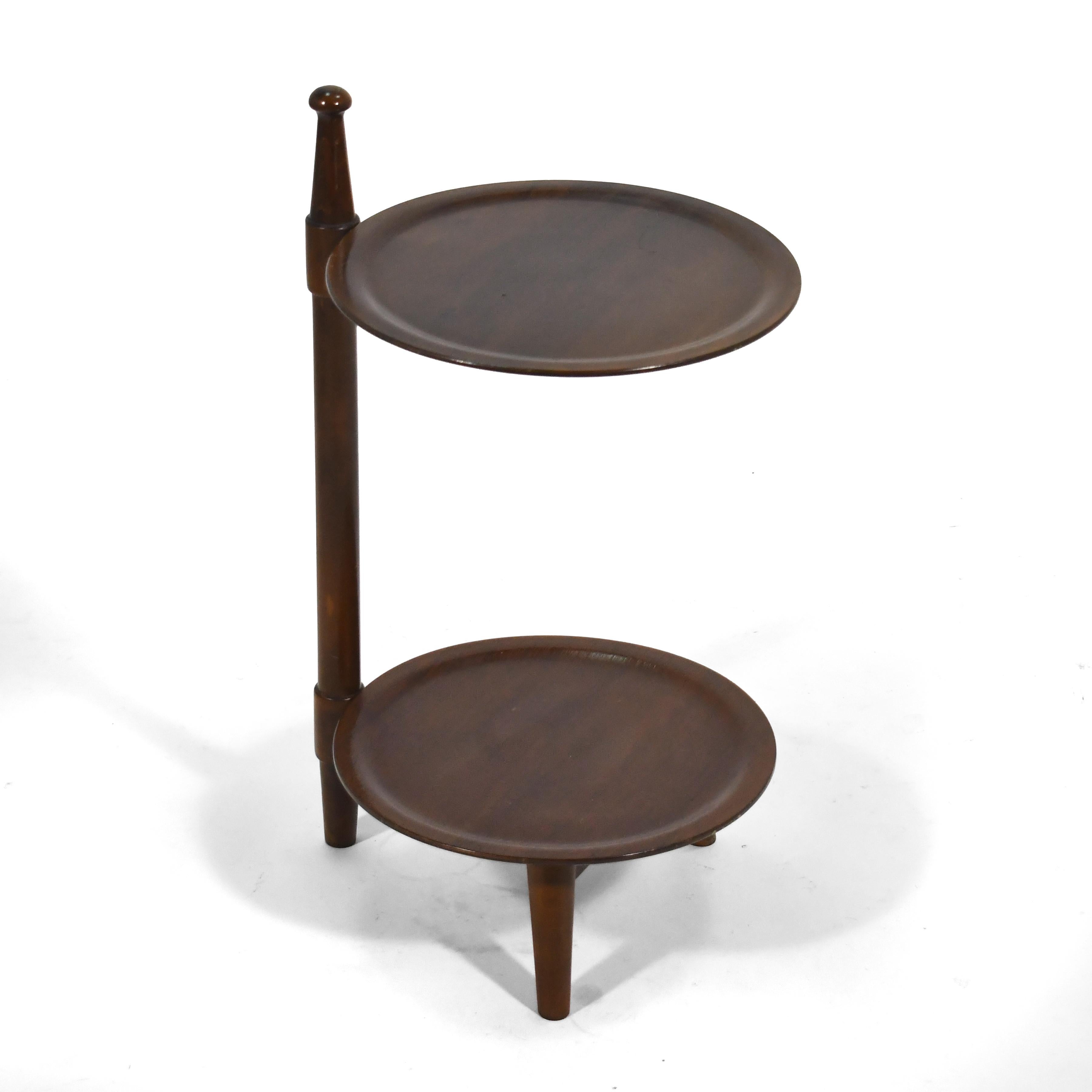 Danish Edmund Jørgensen Two-tiered Side Table/ Plant Stand For Sale