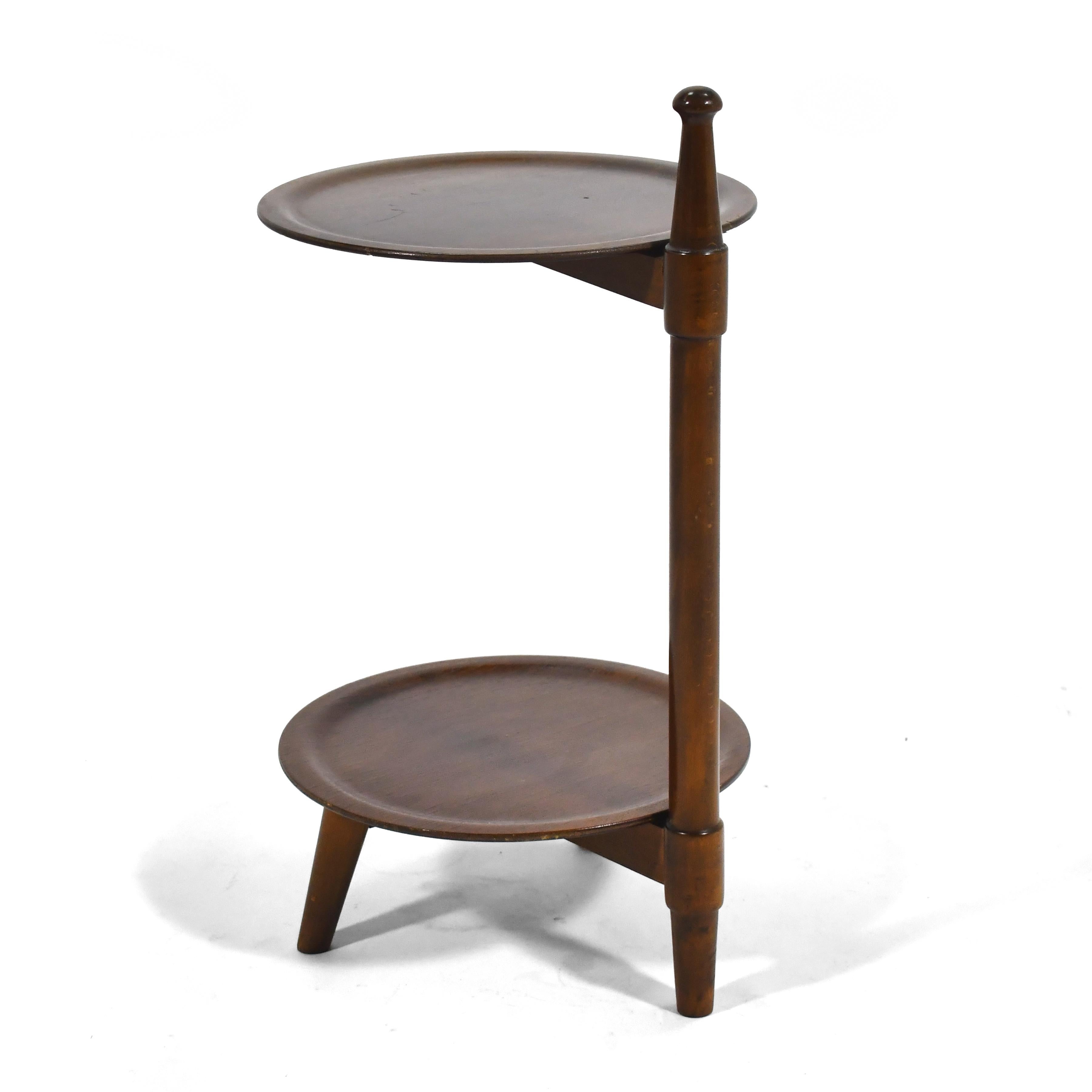 Mid-20th Century Edmund Jørgensen Two-tiered Side Table/ Plant Stand For Sale