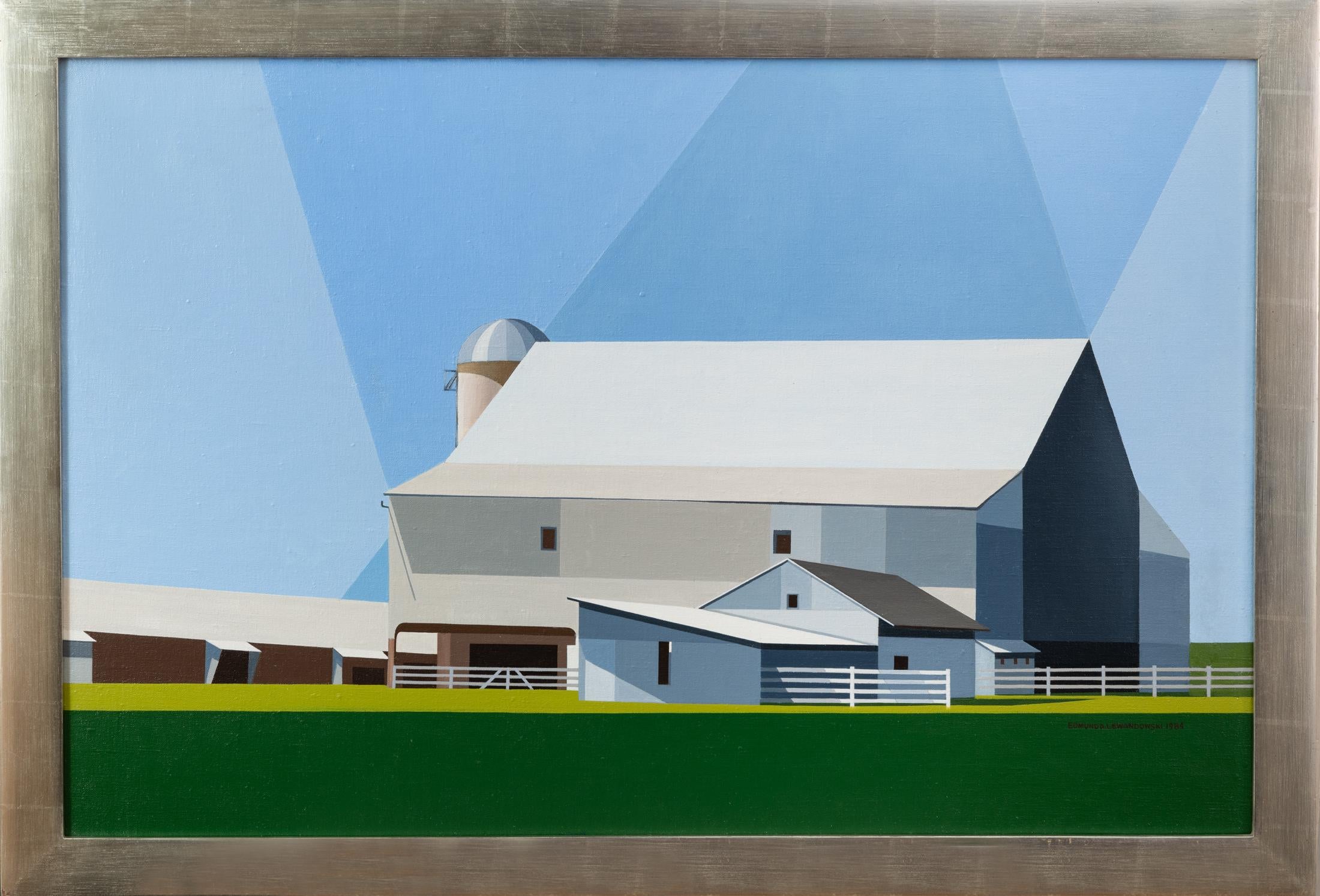 Amish Farmscape #1 - Painting by Edmund Lewandowski