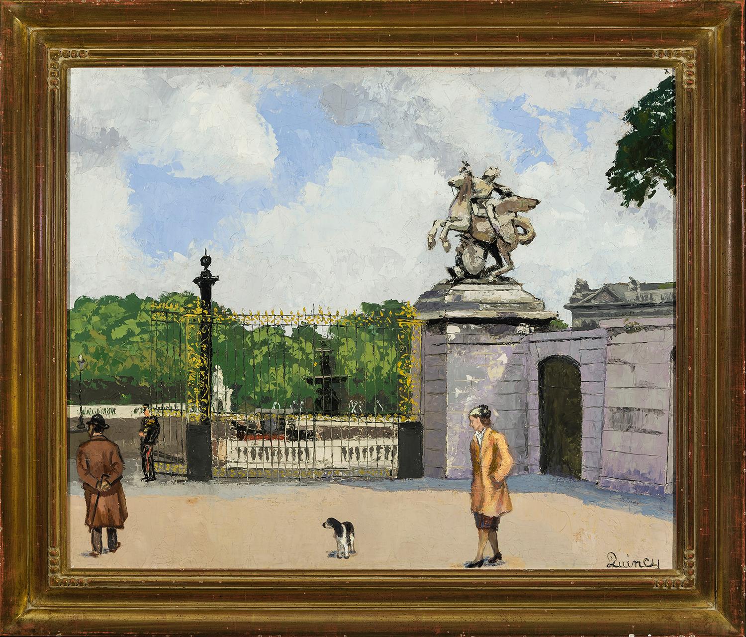 Jardin des Tuileries, Paris - Painting by Edmund Quincy