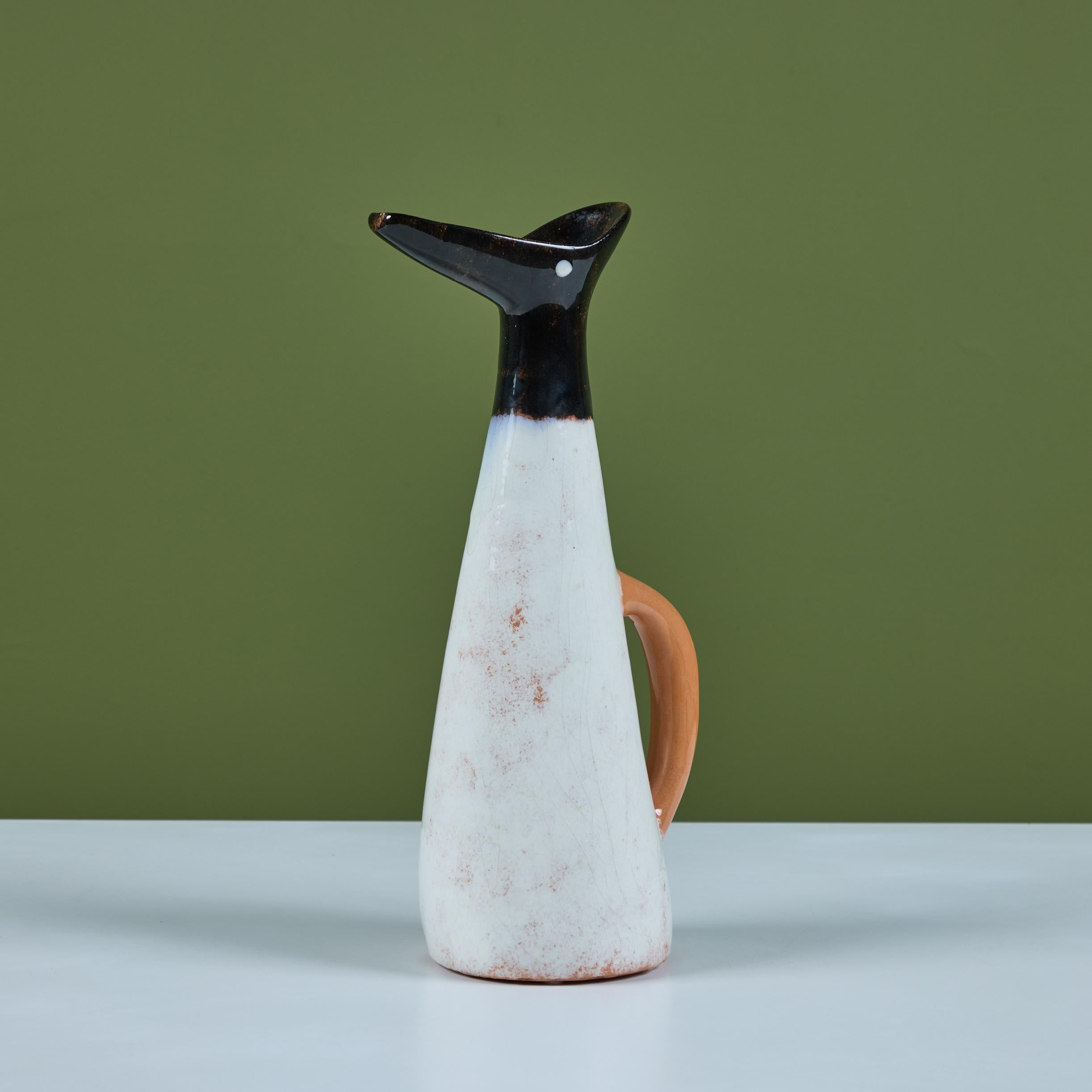 Edmund Ronaky Sea Bird Pitcher In Excellent Condition In Los Angeles, CA