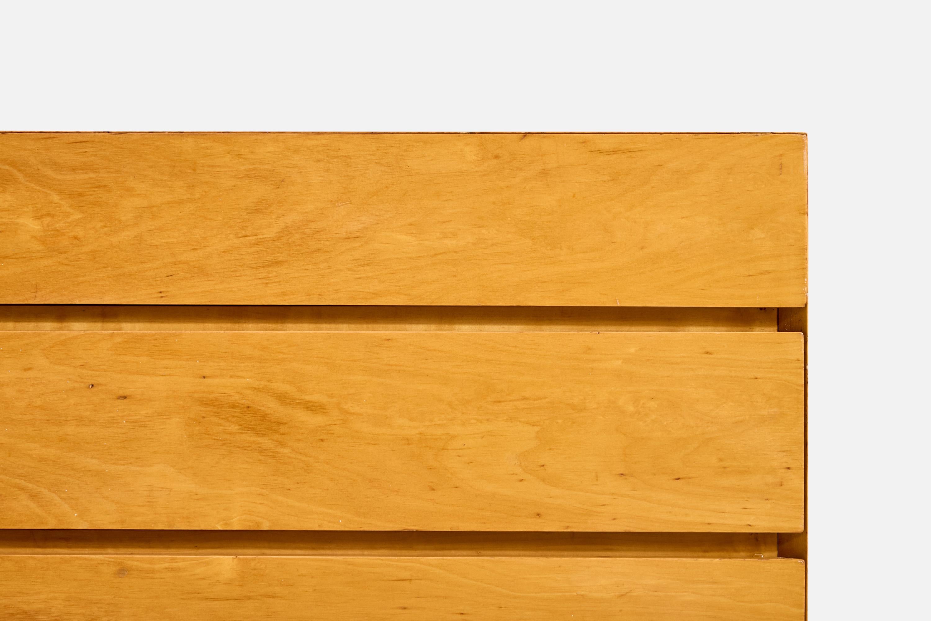 Swedish Edmund Spence, Chest of Drawers, Birch, Sweden, 1950s For Sale