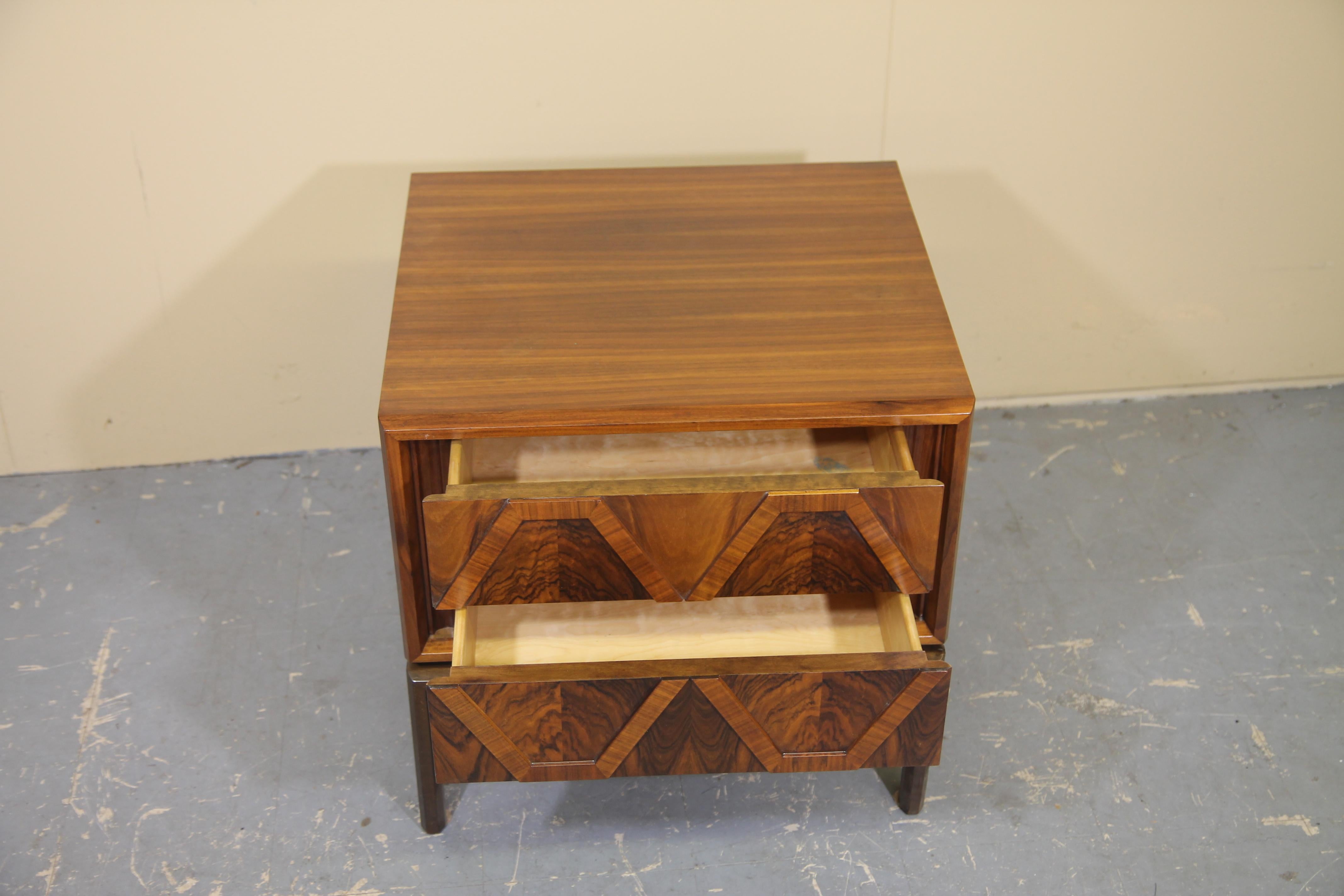 Mid-20th Century Edmund Spence Designed Walnut End tables or Nightstands