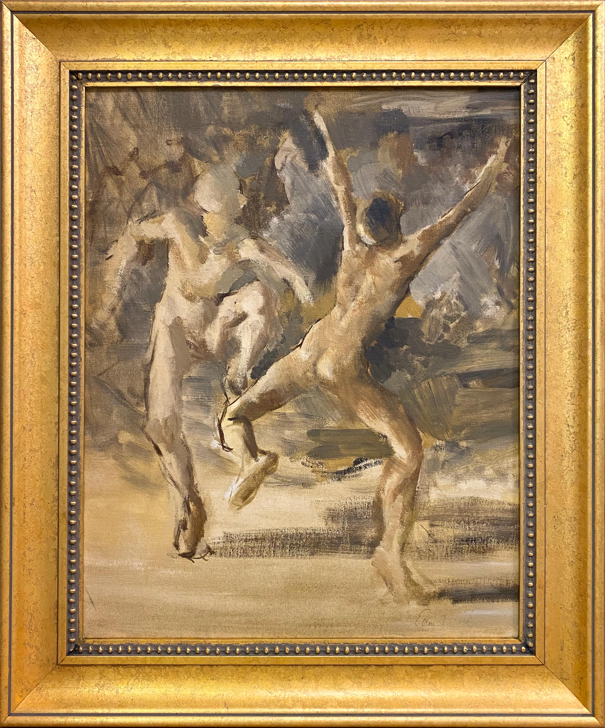 Edmund Ward Figurative Painting - Boys Dancing