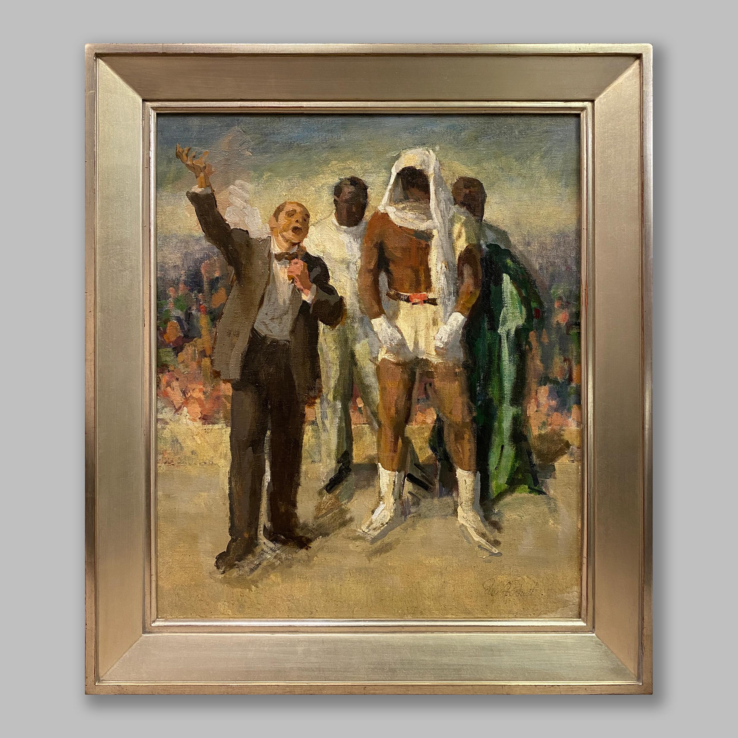 Muhammed Ali - Tonalisme Painting par Edmund Ward