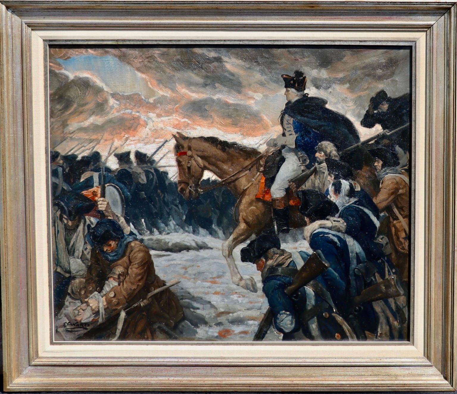 Washington in der Valley Forge – Painting von Edmund Ward