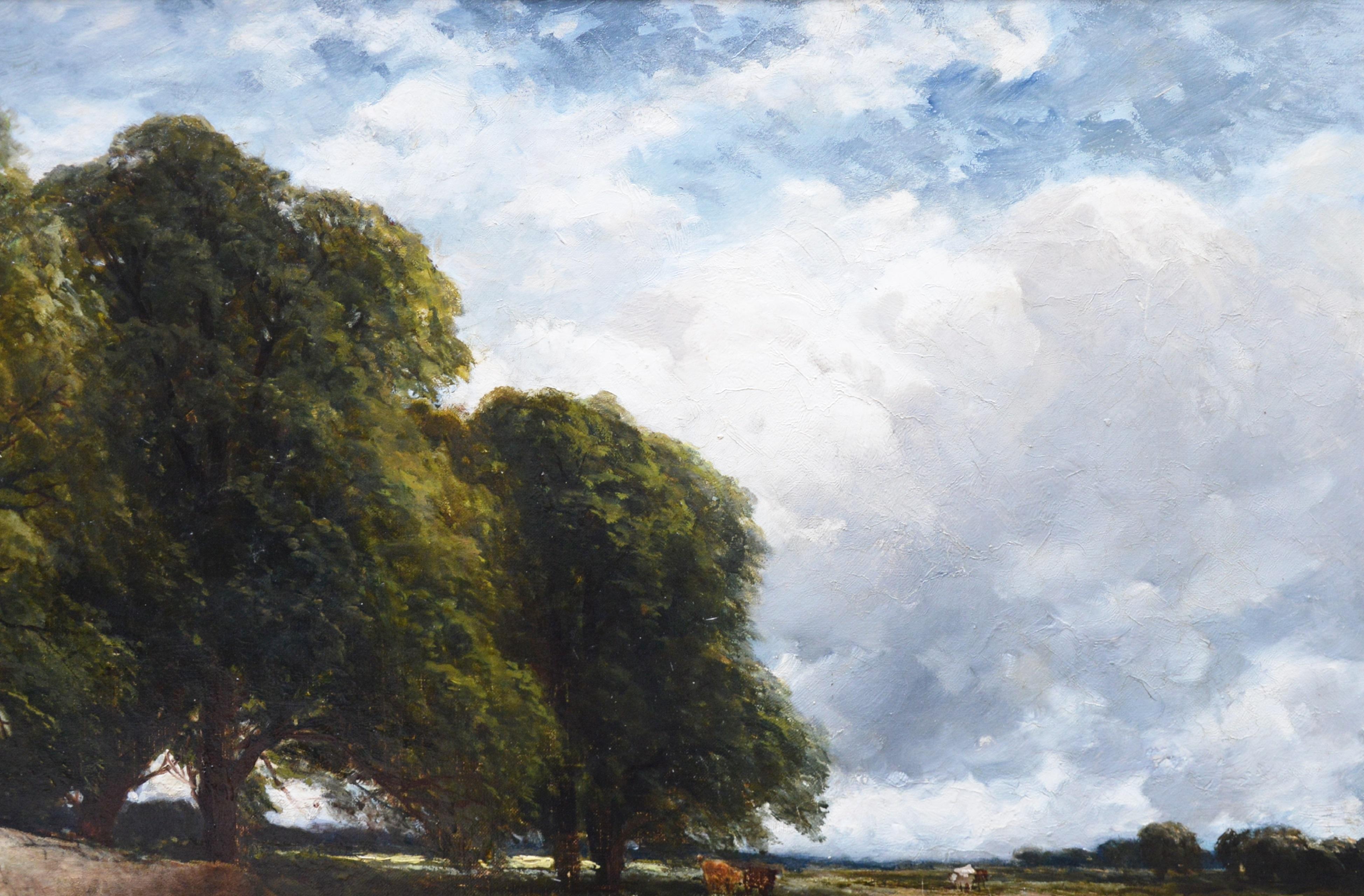 Crossing the Stour - Large 19th Century English Landscape Oil Painting 3