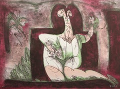 Casador de Mariposas, litografia surrealista di Edmundo Aquino