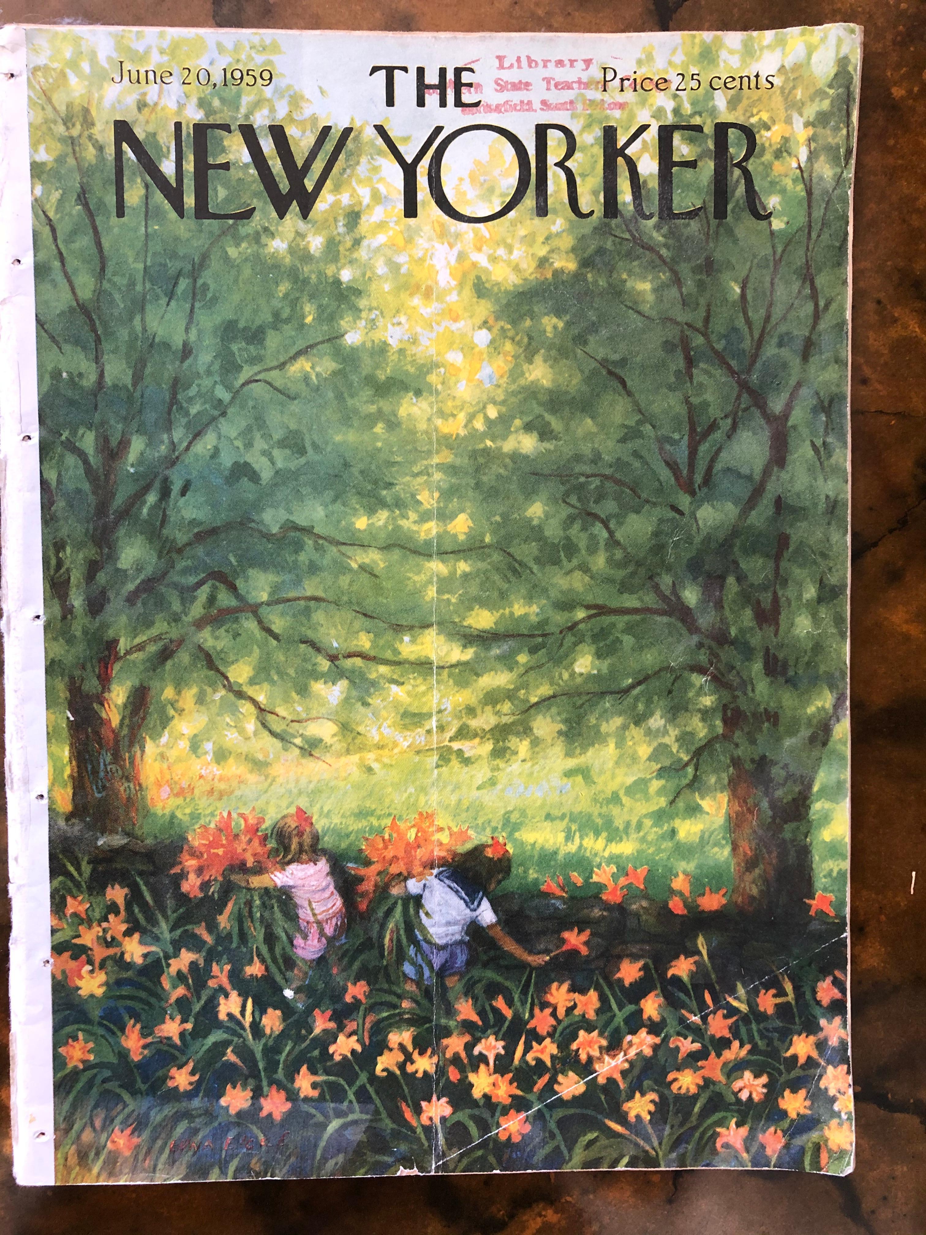 Edna Eicke June 20 1959 New Yorker Cover Original Painting 3