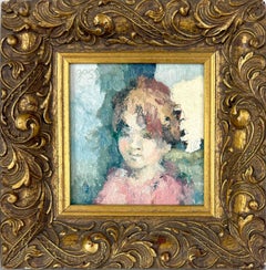 "Enfant" Portrait of a Young Girl New Hope Pennsylvania Artist Edna Gass