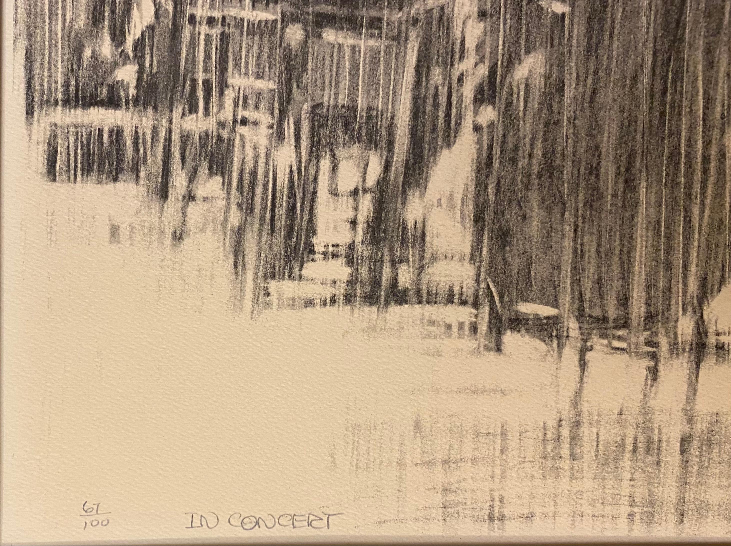 Musikthema-Lithographie mit dem Titel „in Concert“ von Edna Glaubman im Zustand „Gut“ im Angebot in Miami, FL