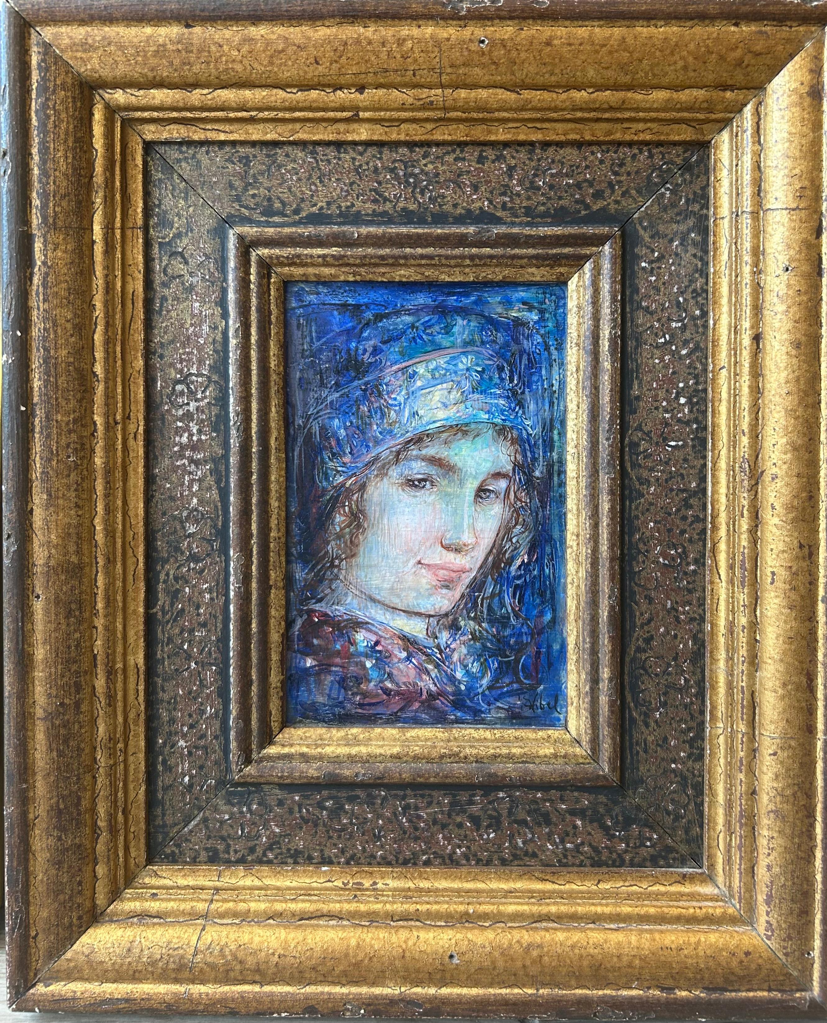 Selbstporträt – Painting von Edna Hibel