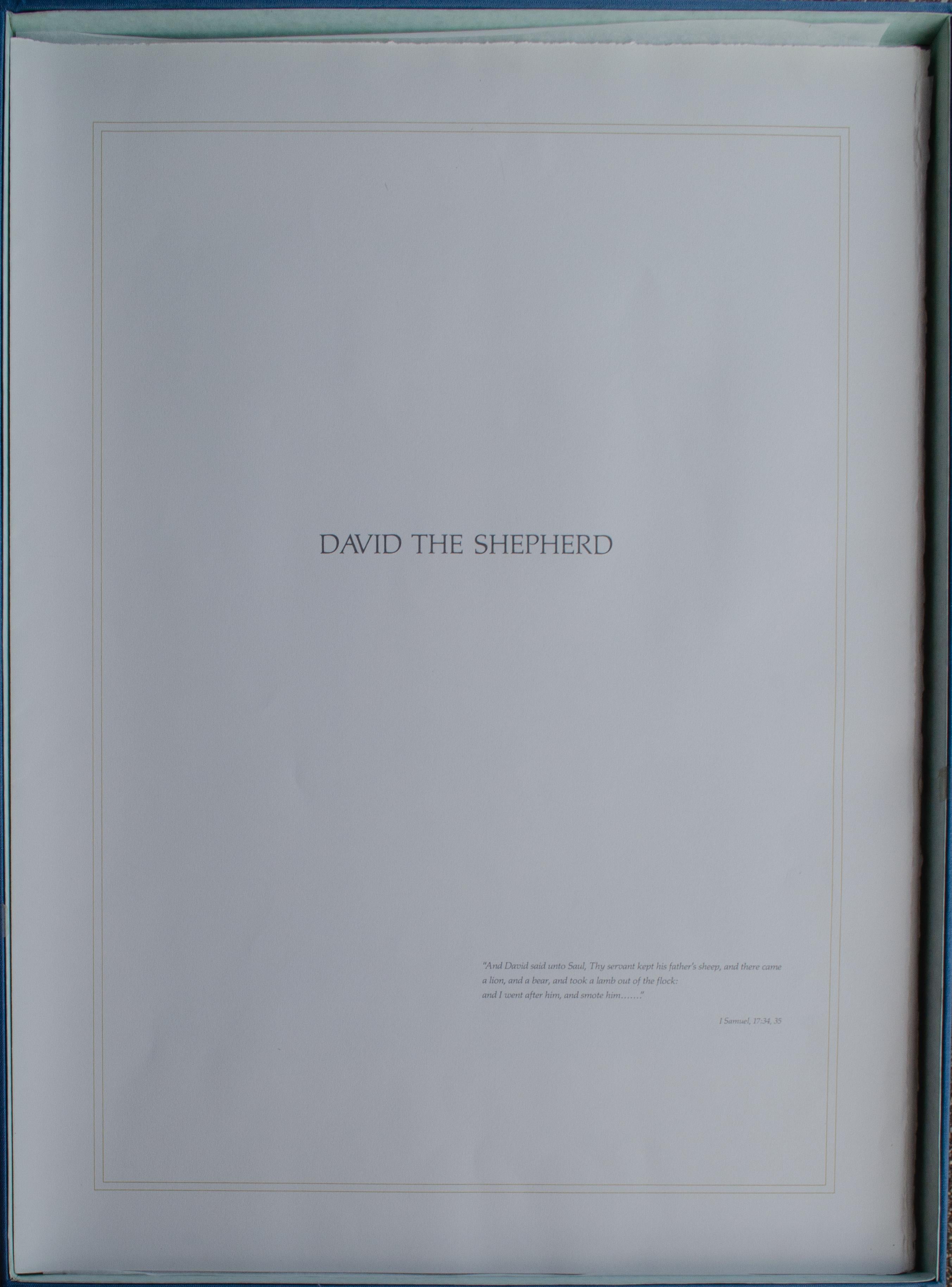 Two Fine Prints from the David Suite by Edna Hibel, 1978 For Sale 2