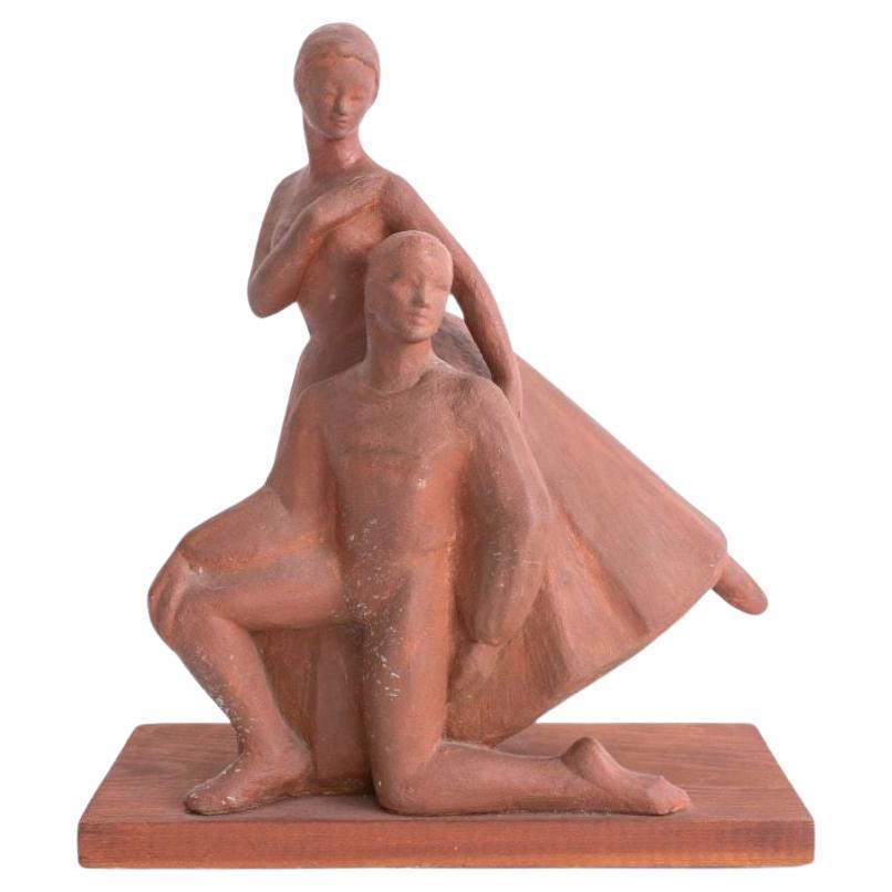Sculpture en céramique "Giselle" d'Edna McCoy, milieu du siècle dernier