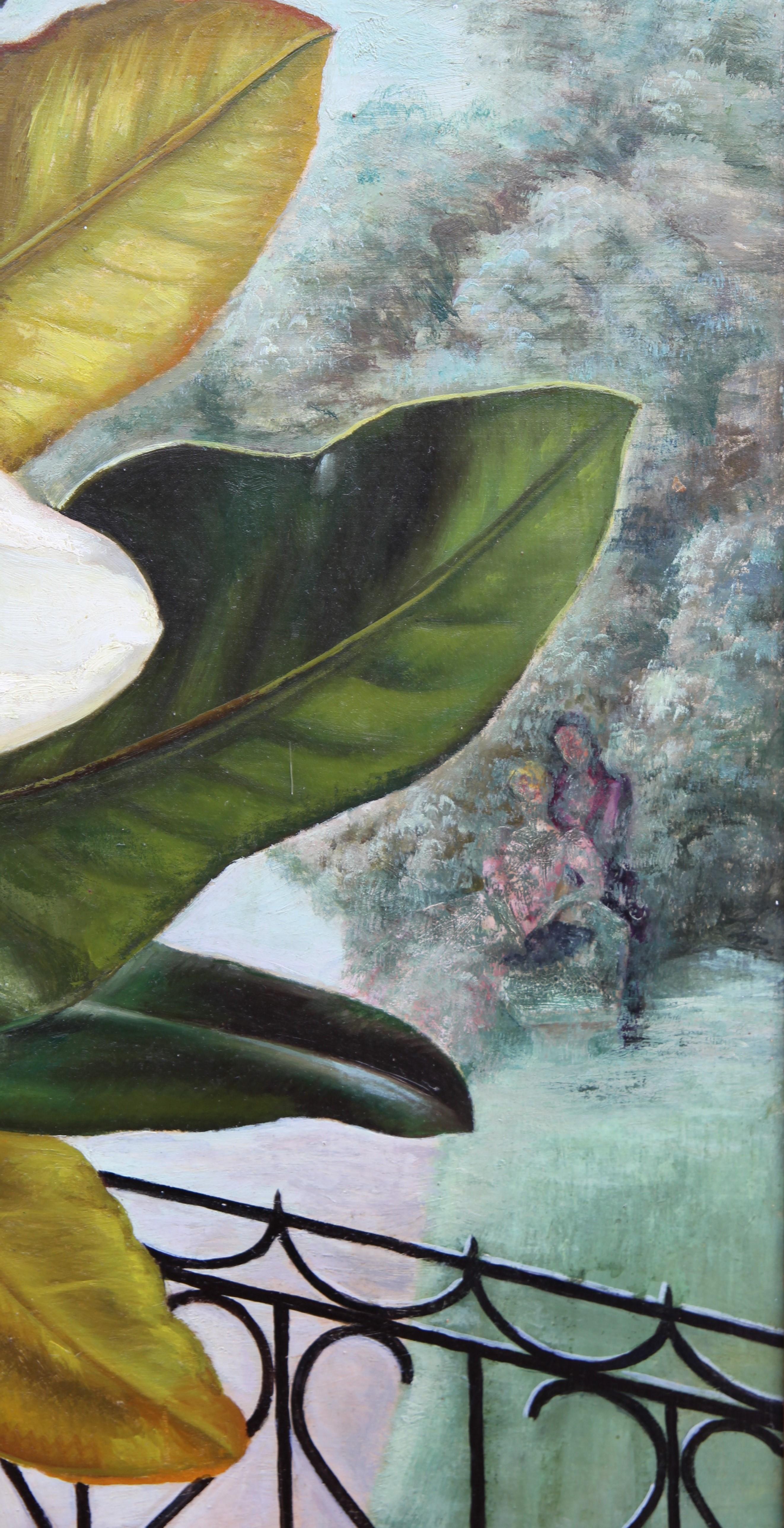 Peinture à l'huile « Magnolia » d'Edna Reindel 6