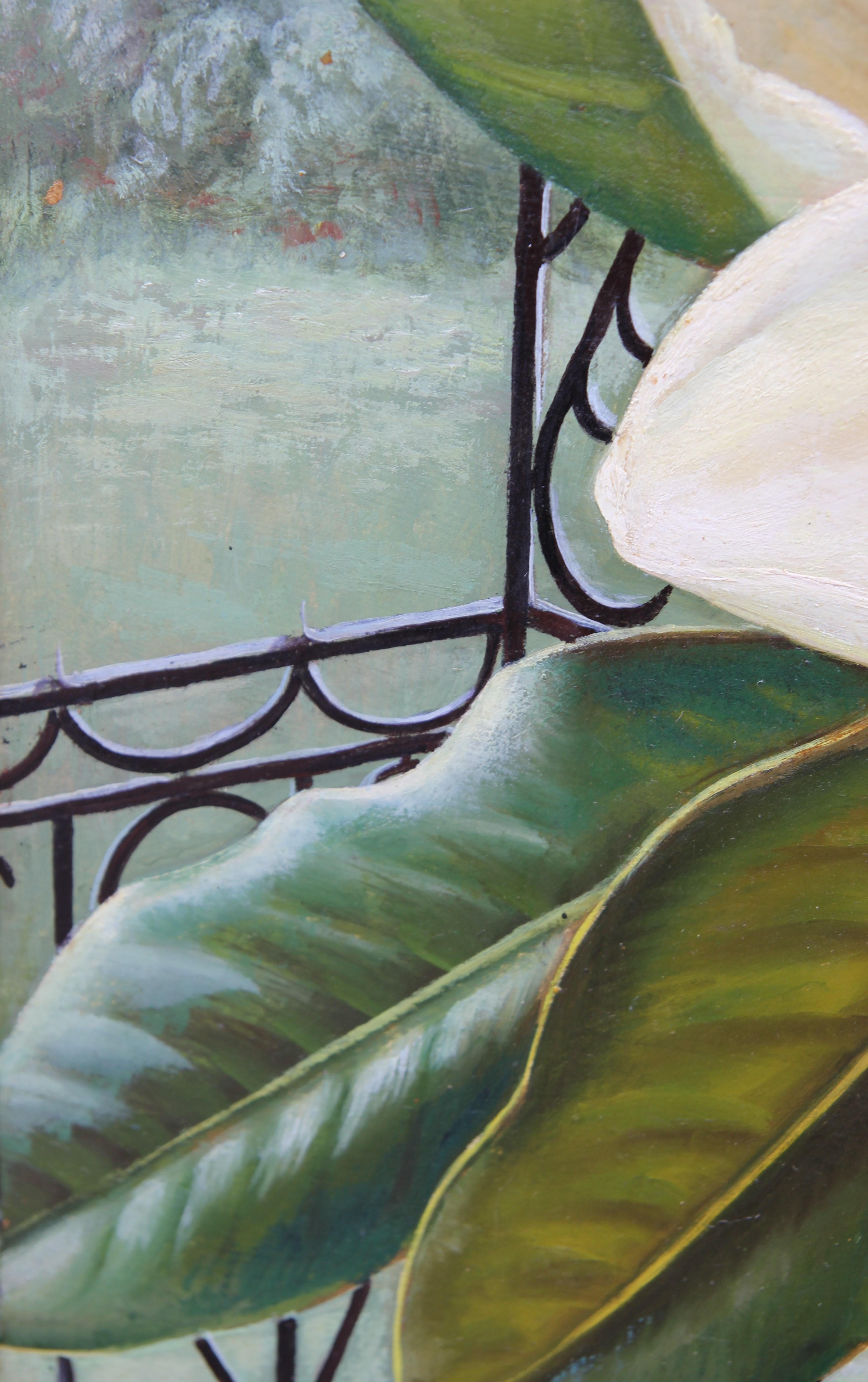 Peinture à l'huile « Magnolia » d'Edna Reindel 7