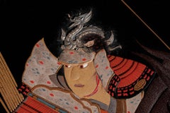 Edo Gold-Lacquer Writing Box with Samurai Warrior, Makie Suzuribako