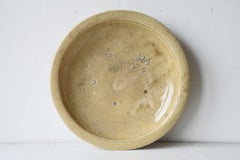 Edo-Meiji 19th century Japanese mingei Seto stoneware Ishizara plate