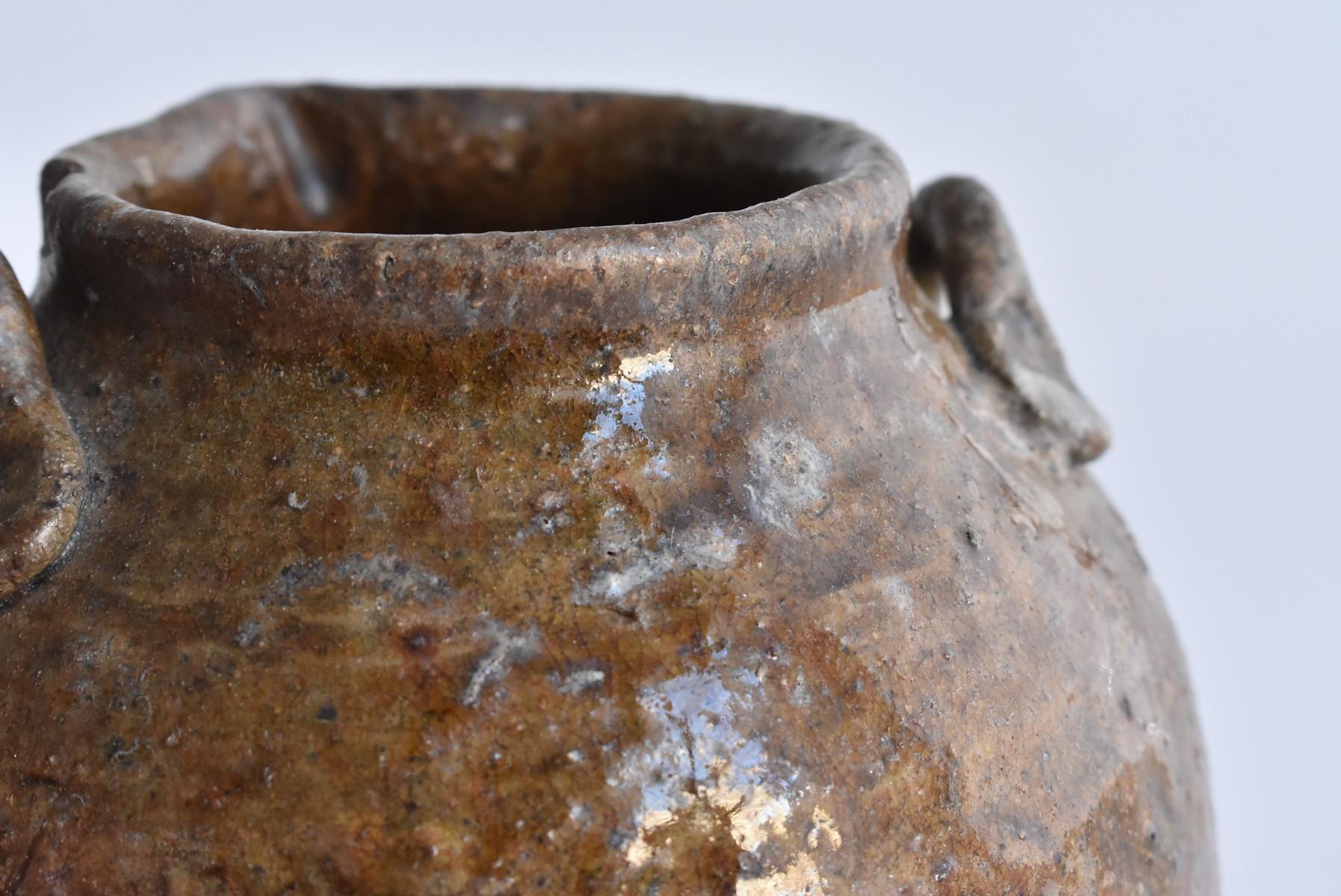 Edo Period '1600-1800' Japanese Old Small Jar 