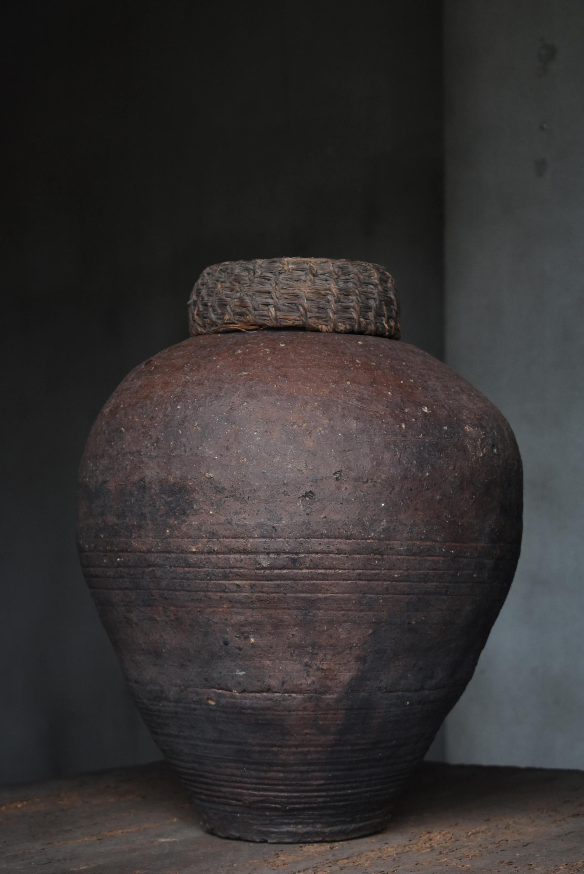 Edo Period 1700-1860 Japanese Tsubo Shigaraki Pottery Vase Pot Jar Ceramic 2