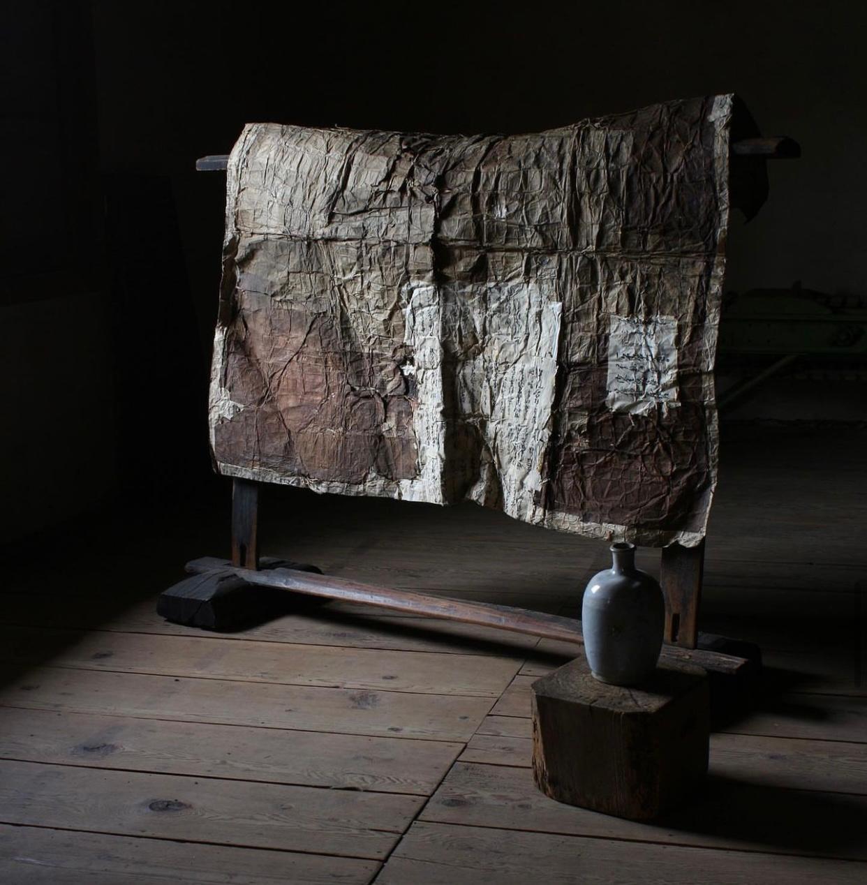 Garderobenständer aus der Edo-Zeit, einfach zu montieren (Zedernholz) im Angebot