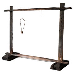 Used Edo period coat rack stand, easy to assemble