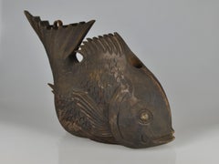 Edo Period Counterbalance for a Traditional Kettle Hook in Shape of a Sea Bream