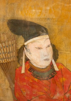 Edo Period, Early 19th Century, Painting of a Nobleman Warrior