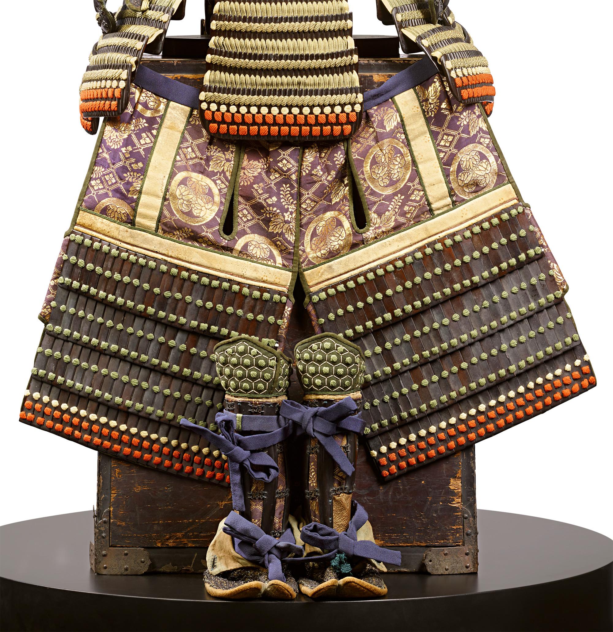 Edo-period Green-Laced Samurai Suit For Sale 1