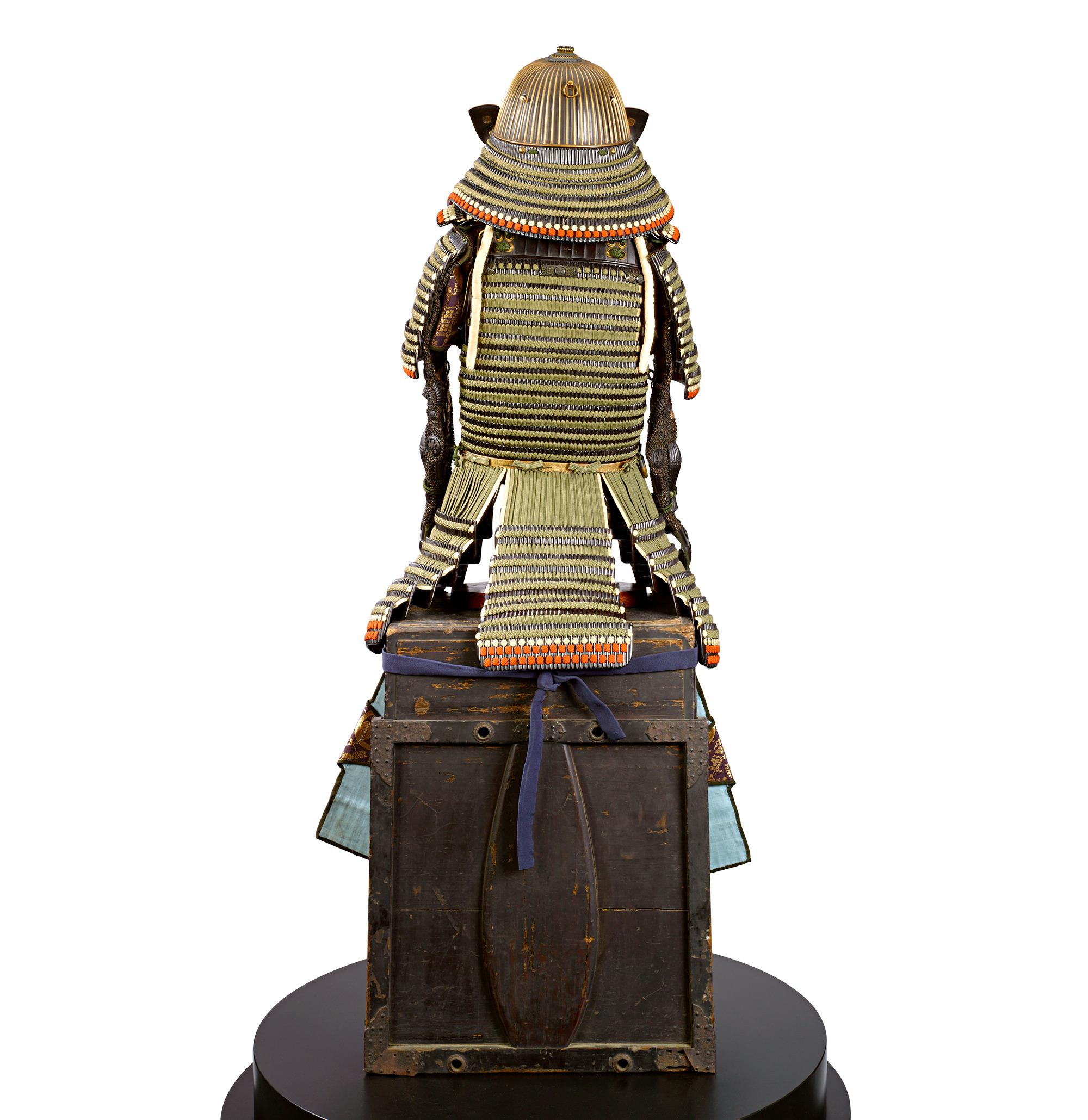Edo-period Green-Laced Samurai Suit For Sale 2