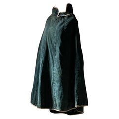 Edo Period Indigo Kasuri & Ramie Japanese Samurai Traveling Cape・wabisabi mingei