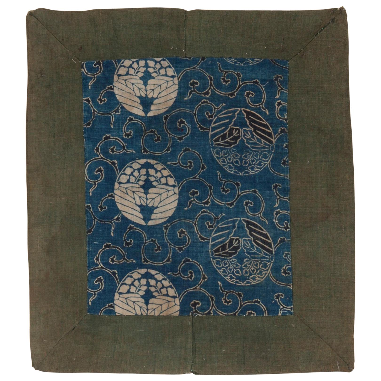 Edo Period Japanese Cushion Cover For Sale
