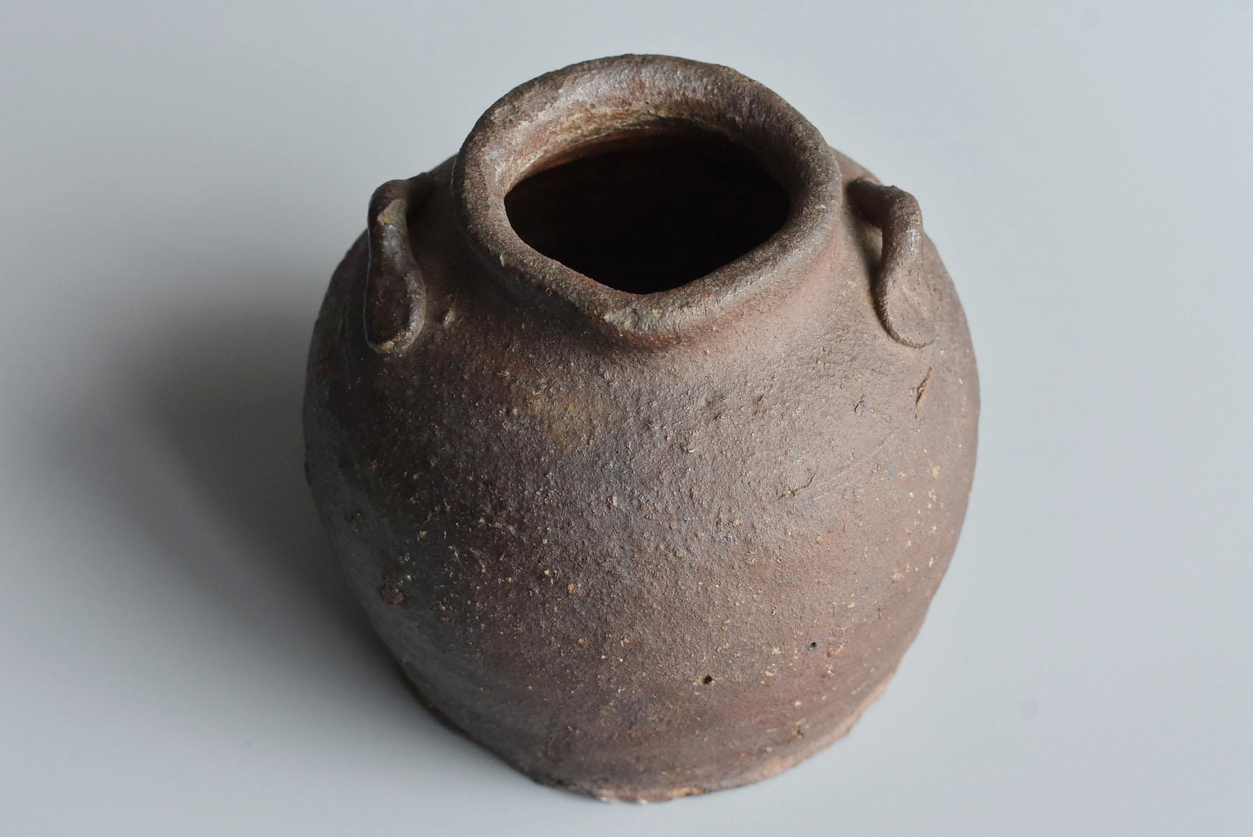 Pottery Edo Period Japanese Old Small Jar 
