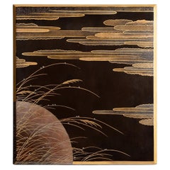 Edo Period Kaga Maki-e Suzuribako, Moon & Rabbit