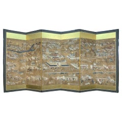 Biombo de Kioto del Periodo Edo