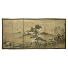 Edo Period Nature Screen by Kanō Tsunenobu