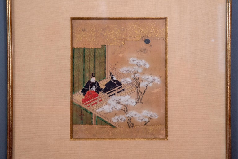 Edo Period Ink on Paper and Gilded Frame Japanese Painting at 1stDibs ...