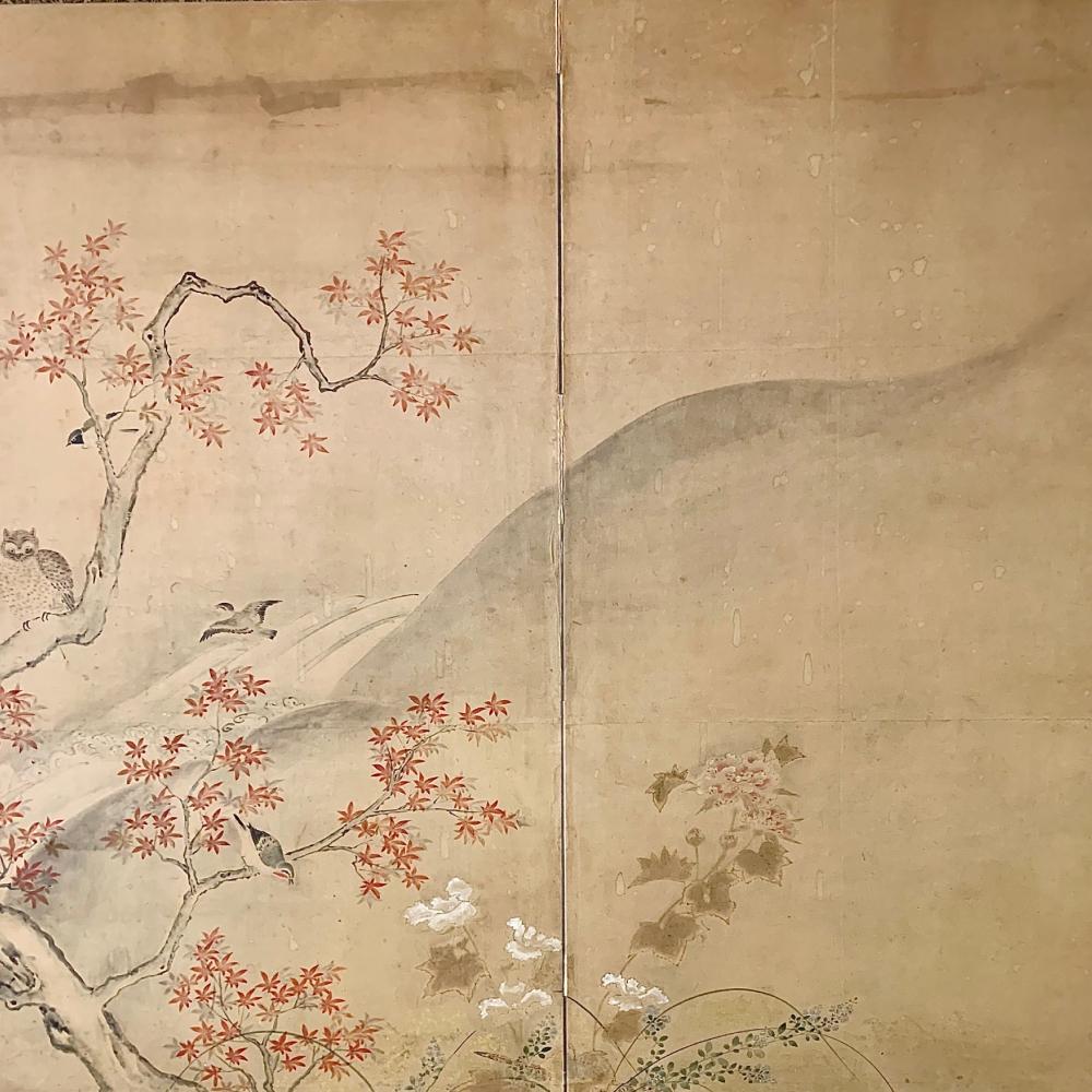 Giapponese Schermo di transizione stagionale del periodo Edo in vendita