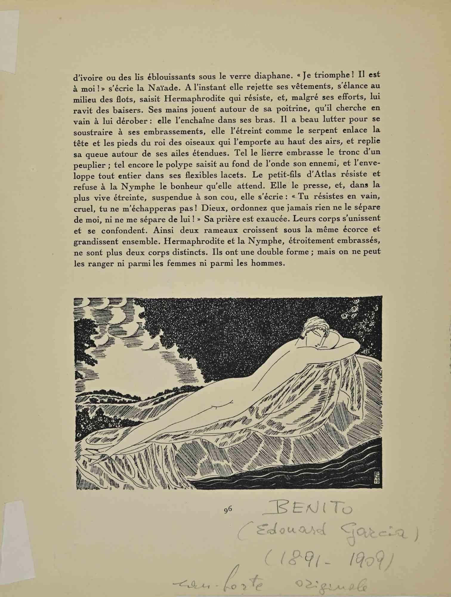 Nus - Lithographie de Edoard Garcia Benito - Milieu du 20e siècle en vente 1