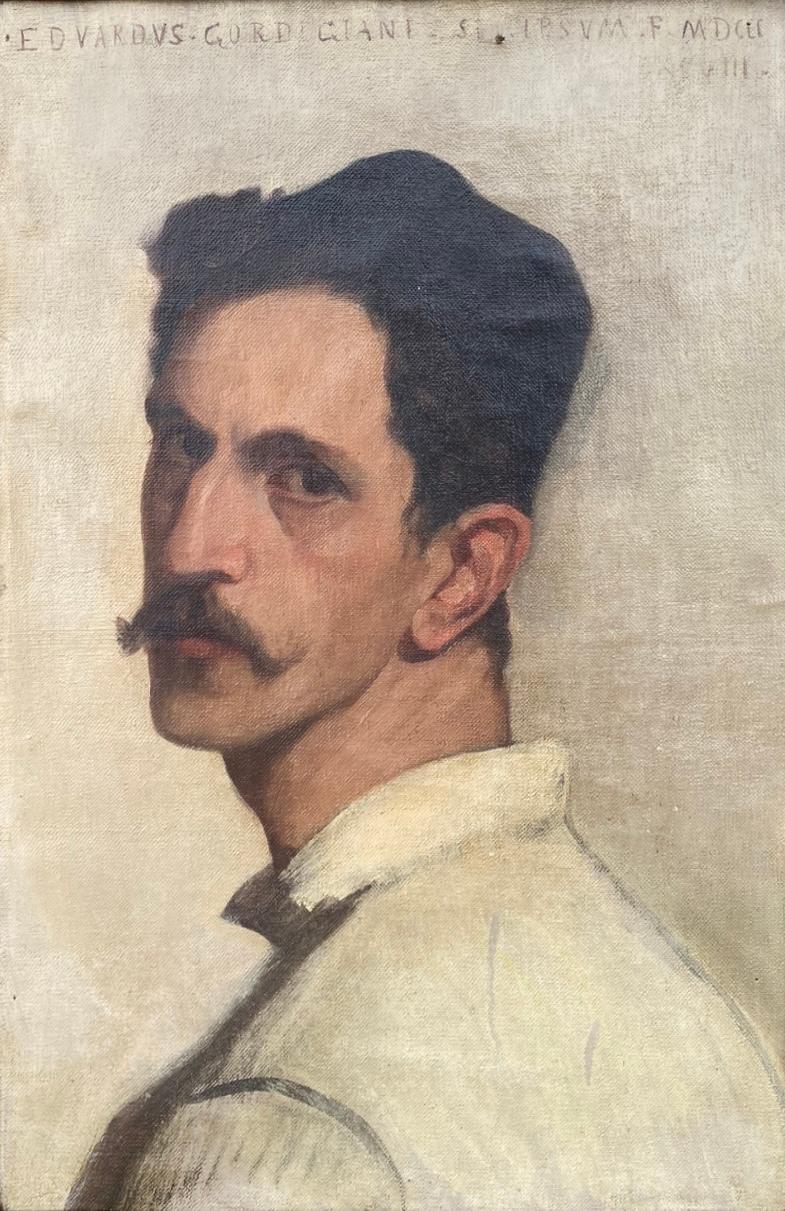 Edoardo Cordigiani Portrait Painting - Self Portrait