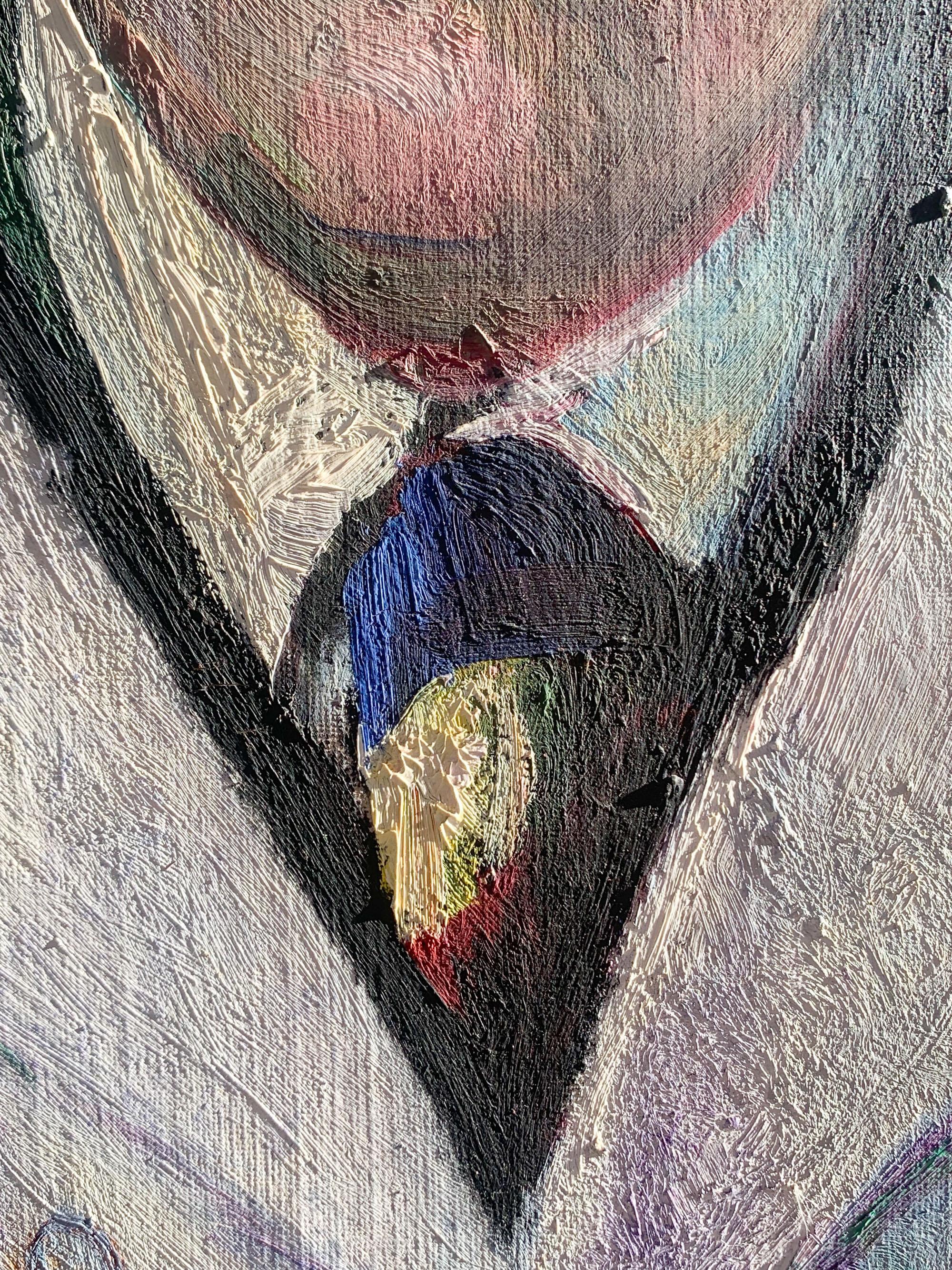 Portrait d'un médecin avec un microscope. - Painting de Edoardo Gordigiani