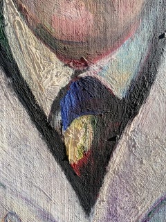 Portrait of a Doctor with a Microscope.