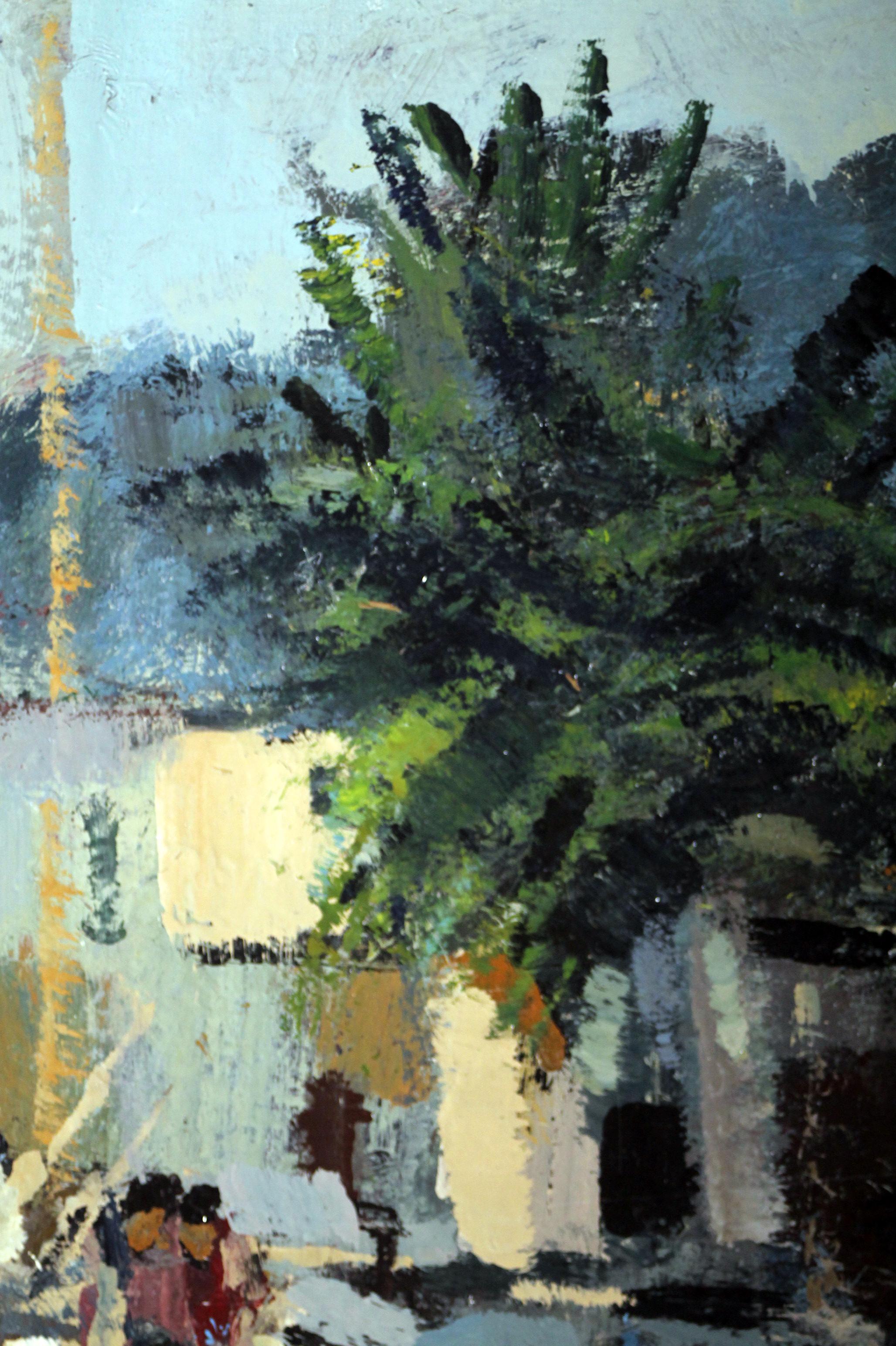 Fine XX secolo Edoardo Krumm (italiano  1916-1993) dipinto ad olio originale (50x70cm) firmato in vendita