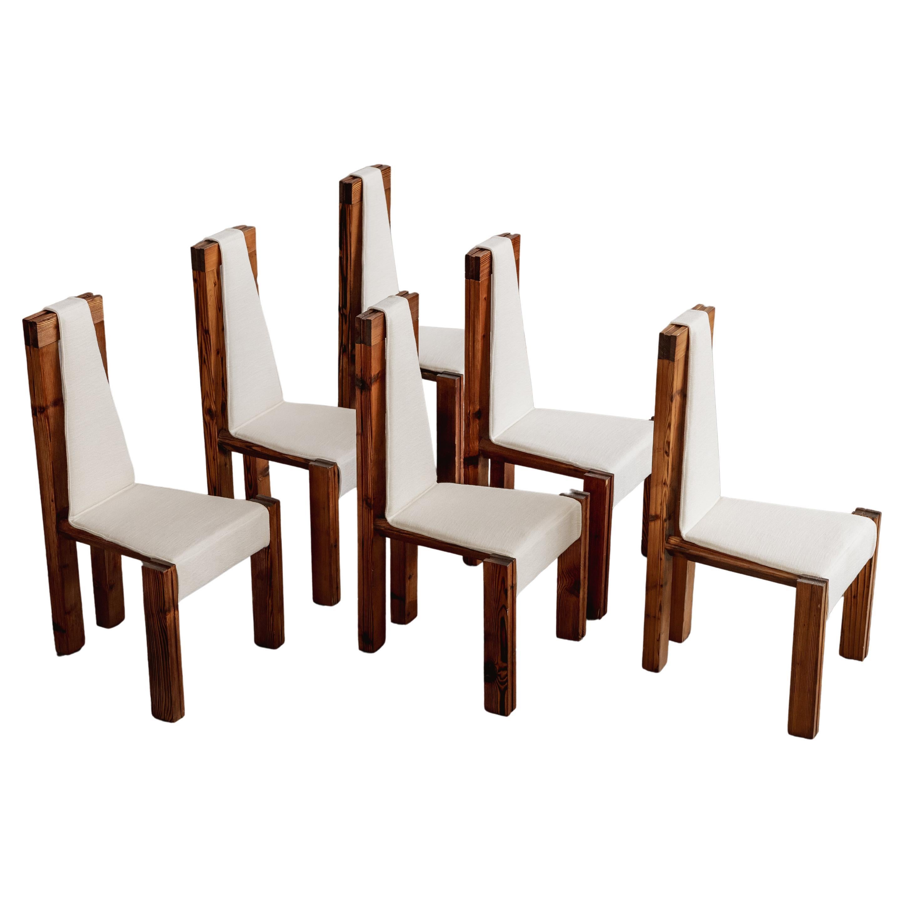 Edoardo Landi "540" Dining Chairs for Nikol International, 1973, Set of 6