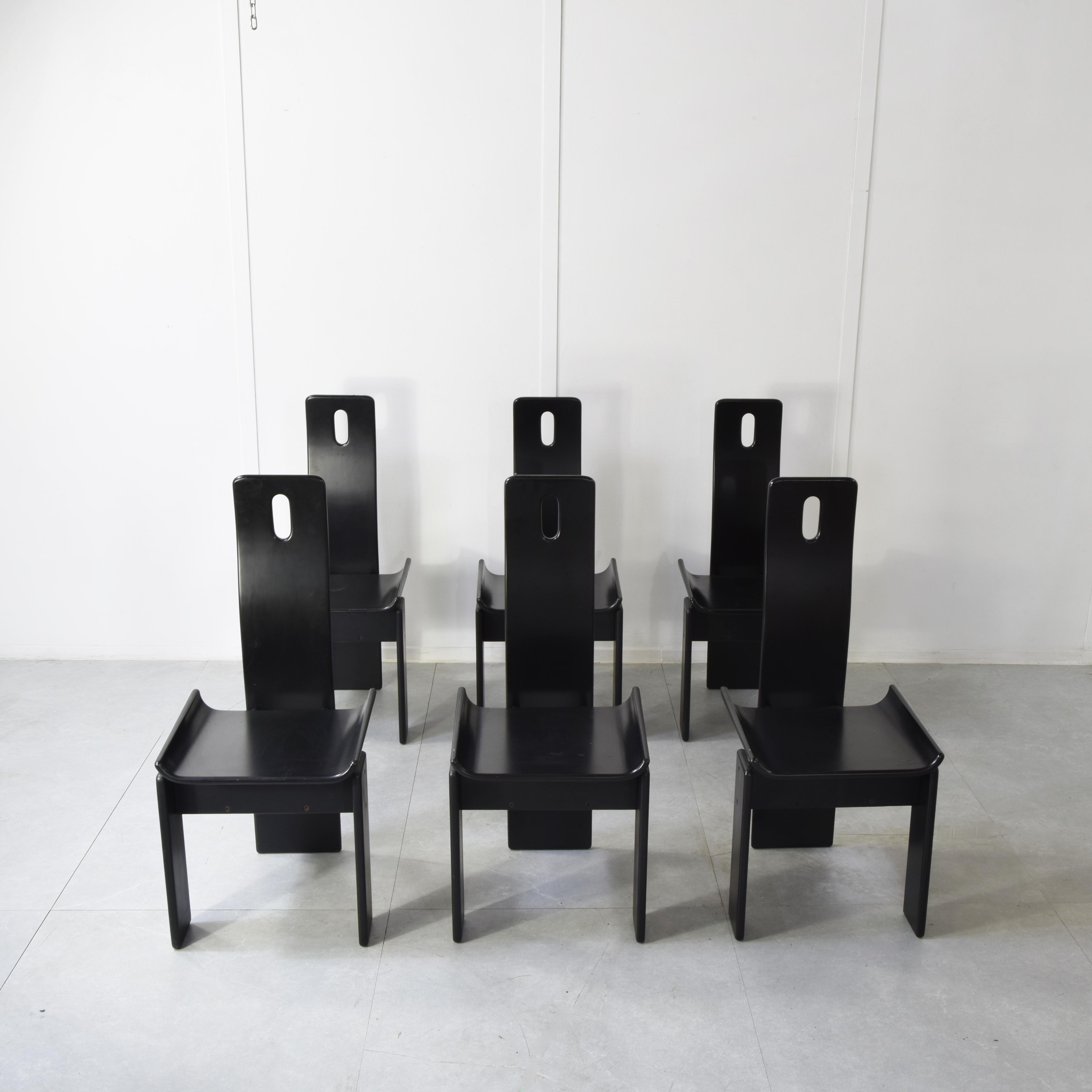 Mid-Century Modern Chaises Edoardo Landi Diago pour Nikol 1970. en vente