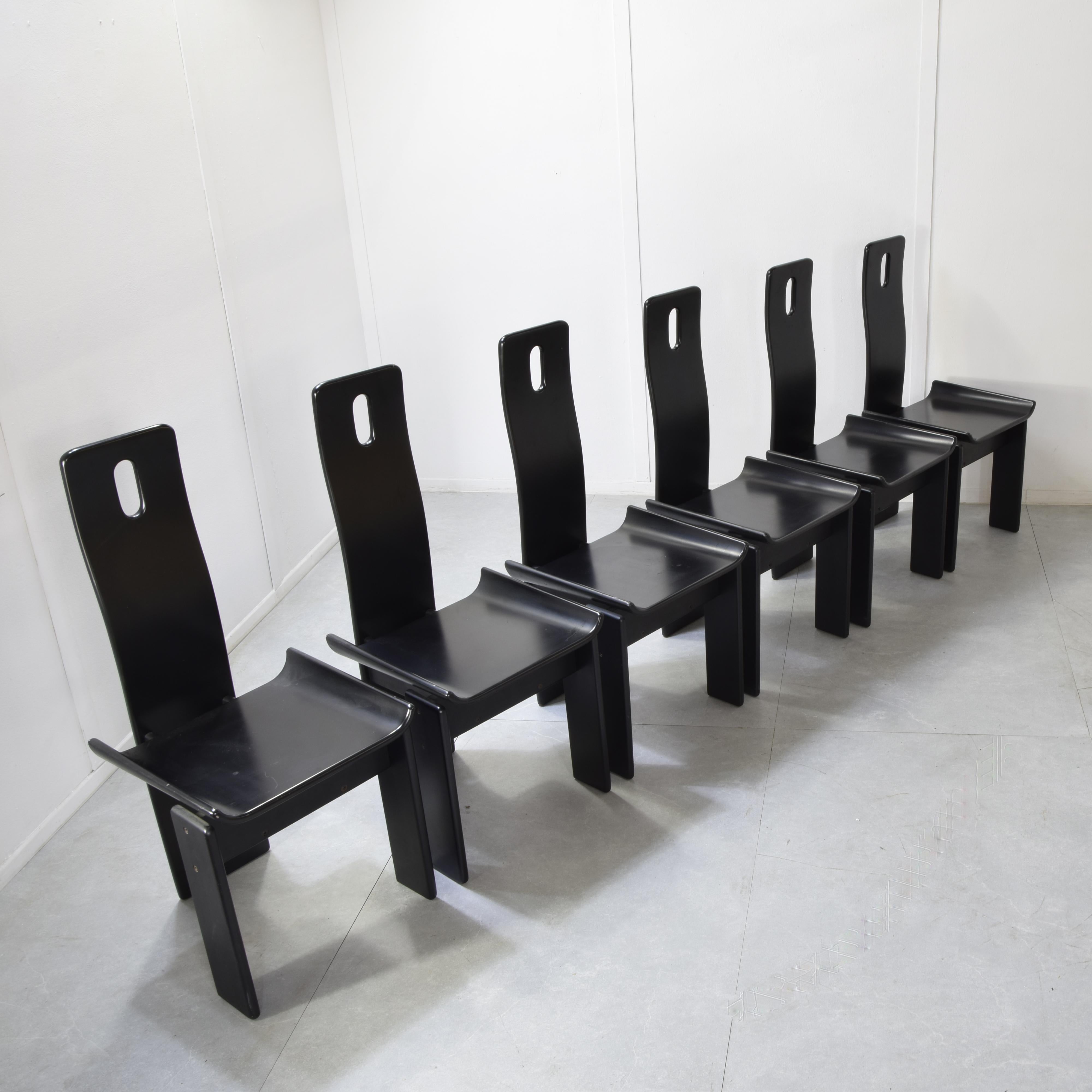 Italian Chaises Edoardo Landi Diago pour Nikol 1970. en vente