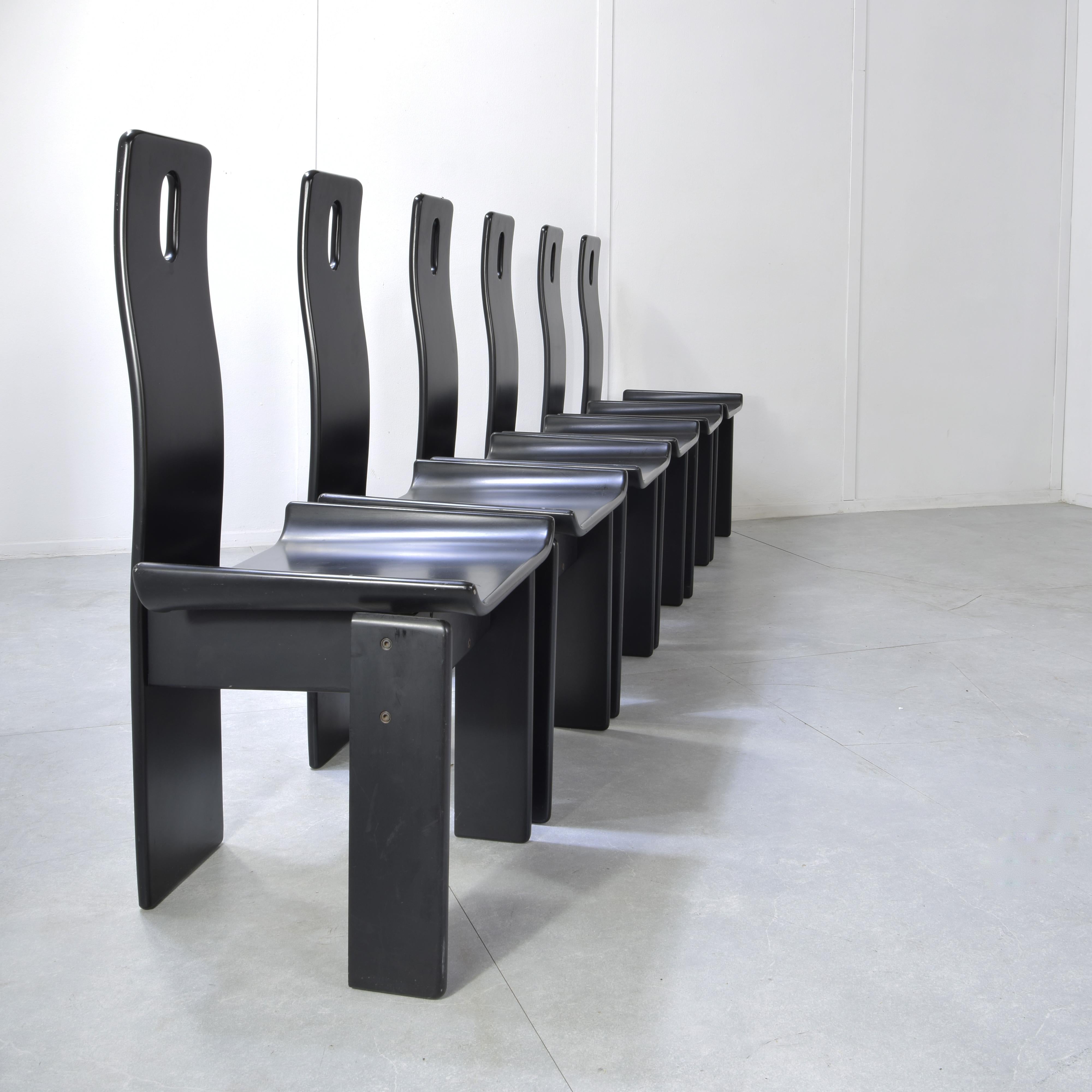 Late 20th Century Chaises Edoardo Landi Diago pour Nikol 1970. en vente